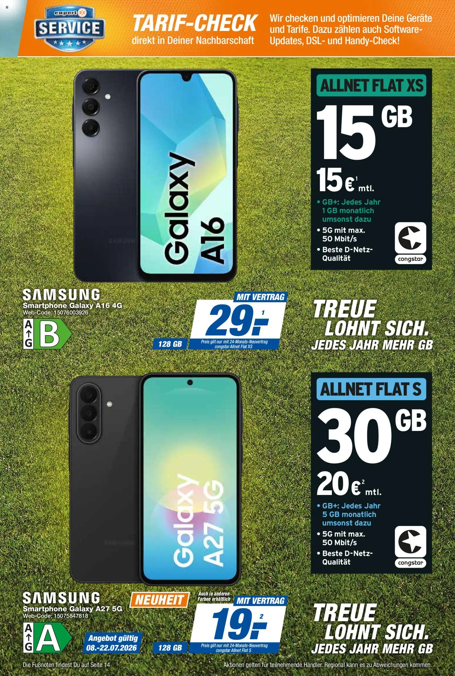 Expert Smarthphone Highlights im Juli – gültig ab 01.07.2026 | Seite: 9 | Produkte: Samsung, Smartphone