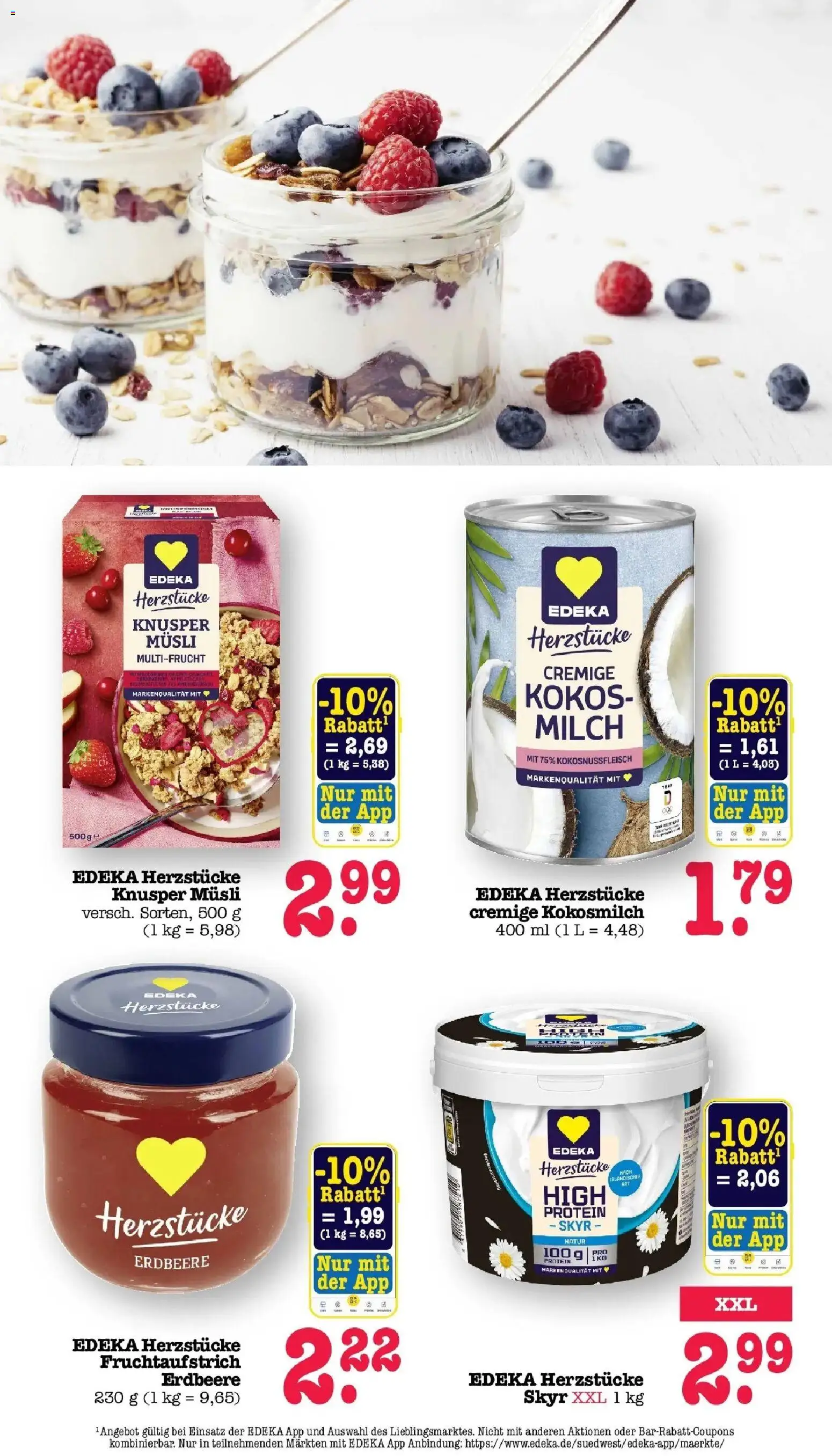E center Prospekt Sinzheim – gültig ab 13.07.2026 | Seite: 28 | Produkte: Musli, Milch, Skyr, Kokosmilch
