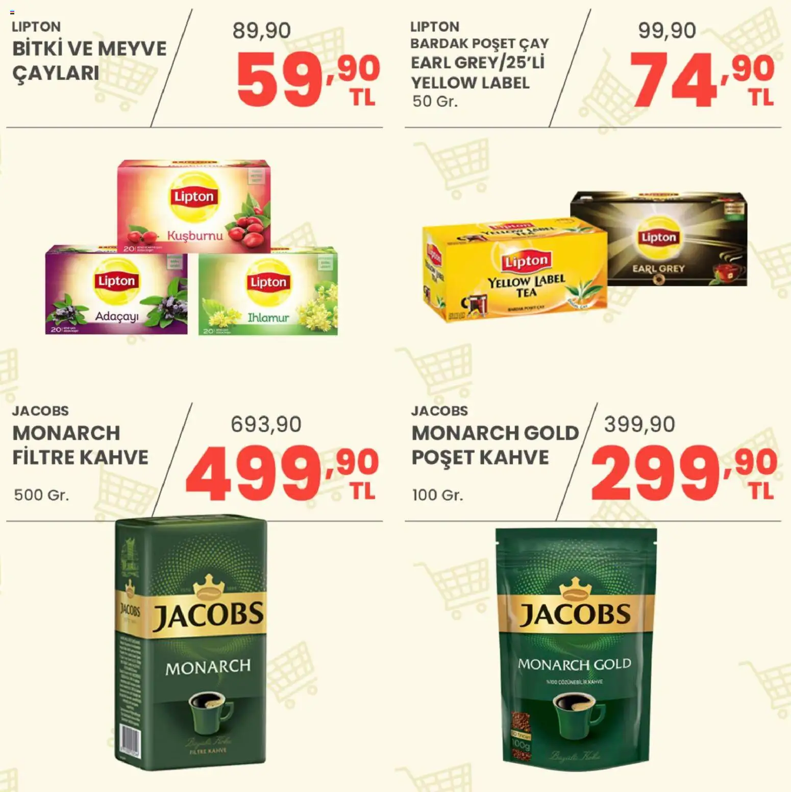 Sarıyer Katalog - 22.05.2026 tarihinden itibaren geçerlidir | Sayfa: 18 | Ürünler: Kahve, Meyve, Zselatin, Kuşburnu