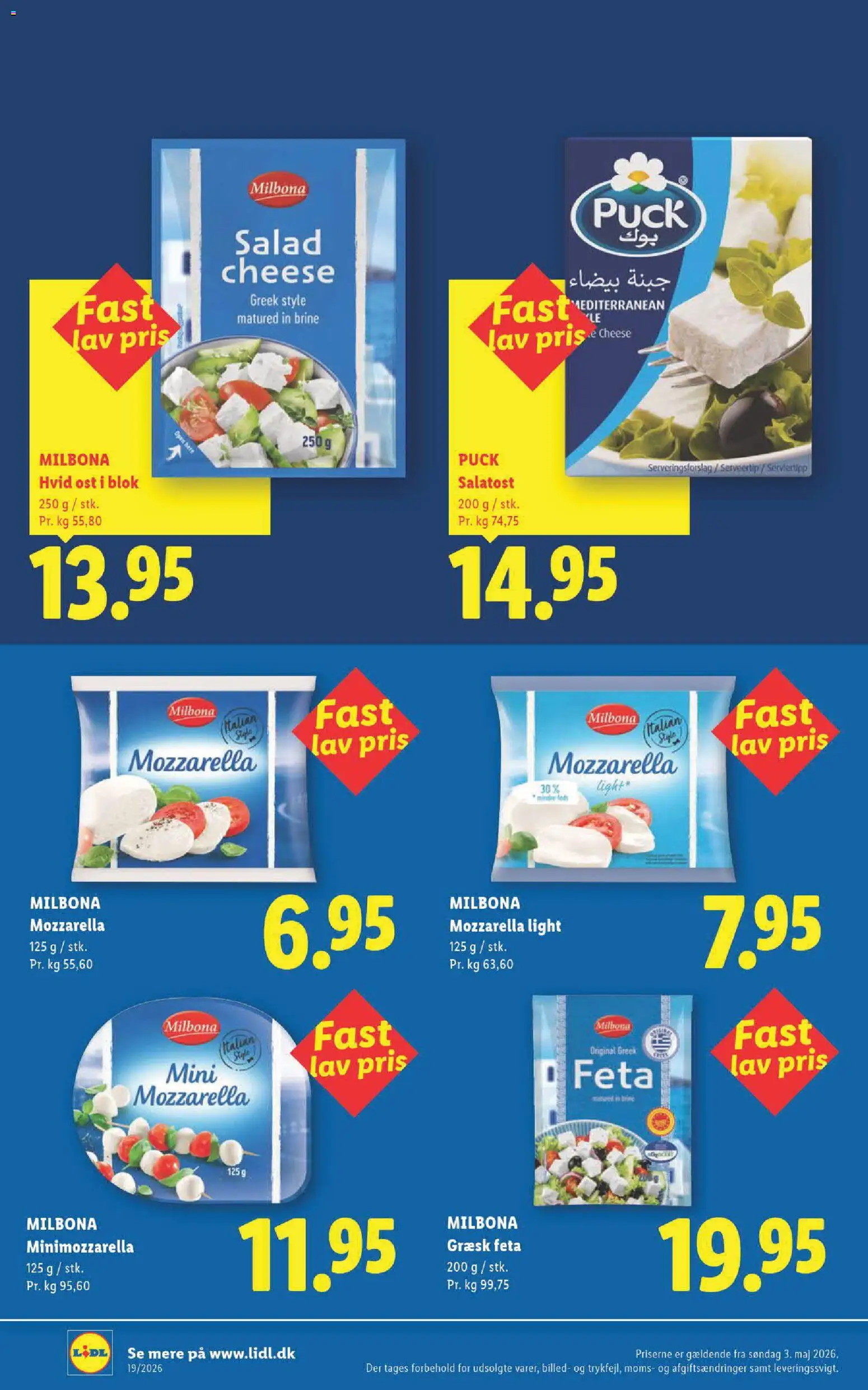 Lidl tilbudsavis – gyldig fra 13/09/2026 | Side: 36 | Produkter: Ost, Salatost, Mozzarella
