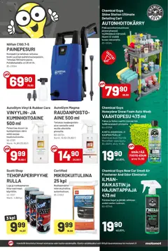 Motonet-mainoslehti voimassa 22.04.2026 alkaen | Sivu: 3 | Tuotteet: Mikrokuituliina, Painepesuri