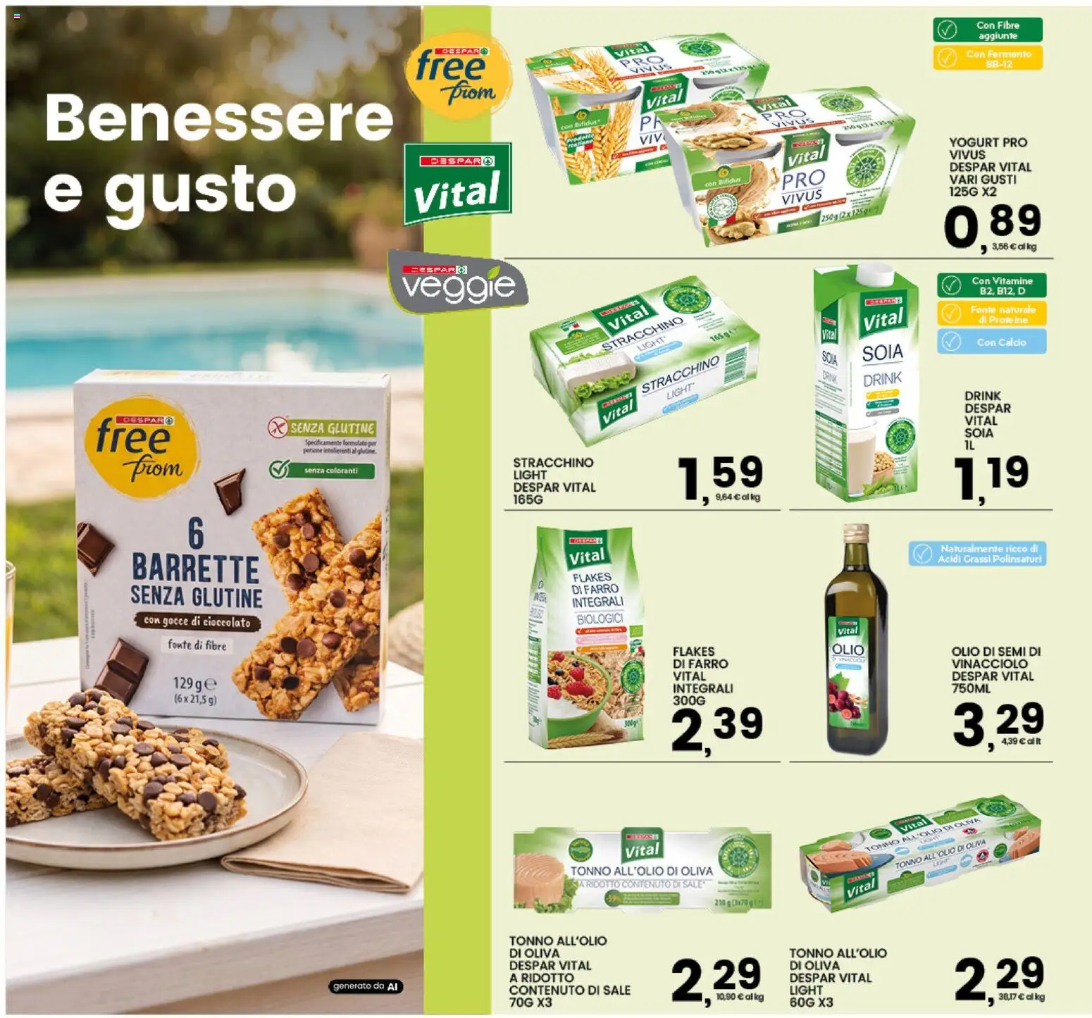 Volantino Interspar del 10/09/2026 | Pagina: 12 | Prodotti: Olio di semi, Cioccolato, Olio, Farro