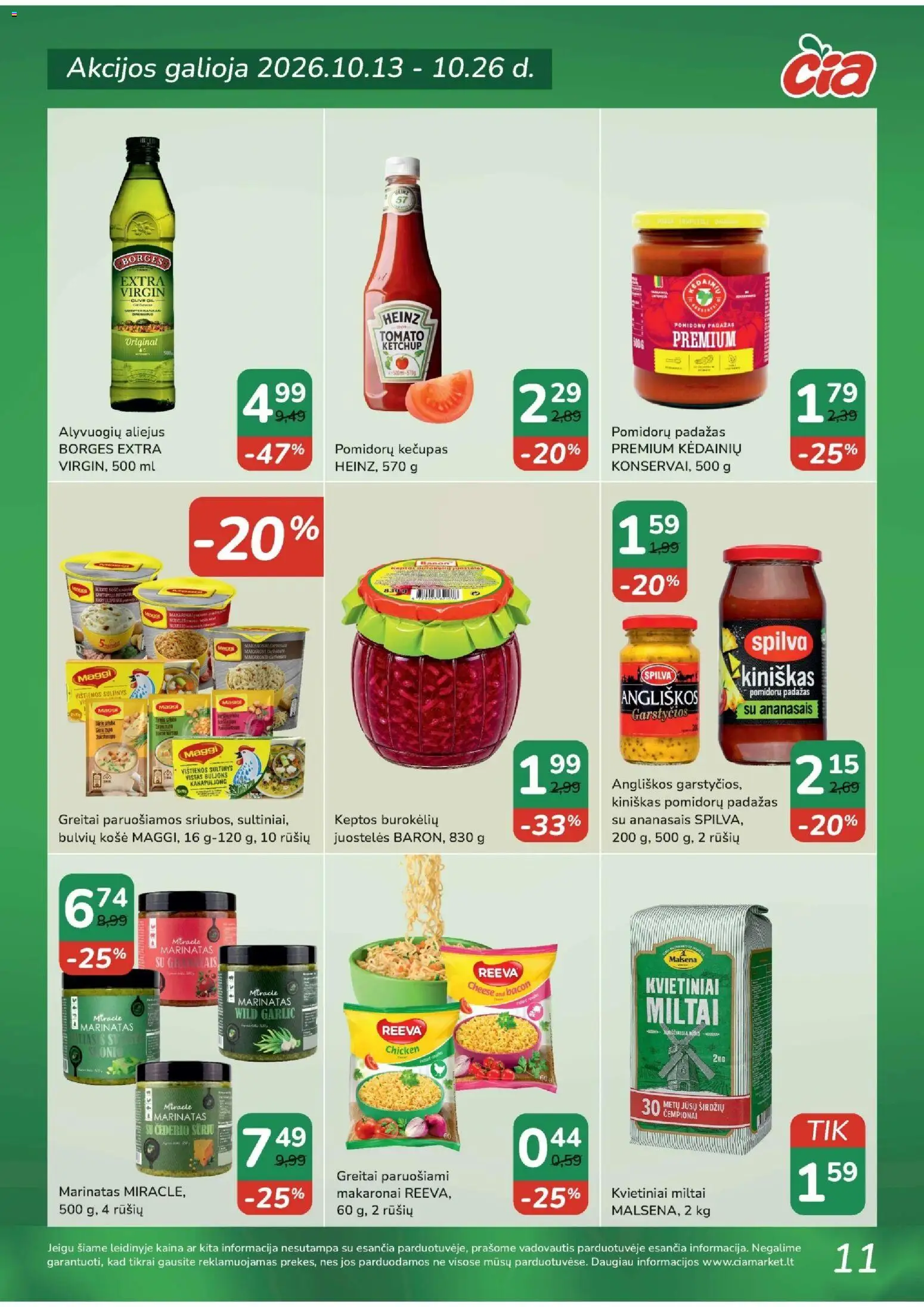 ČIA MARKET akcijos nuo 2026.10.13 | Puslapis: 11