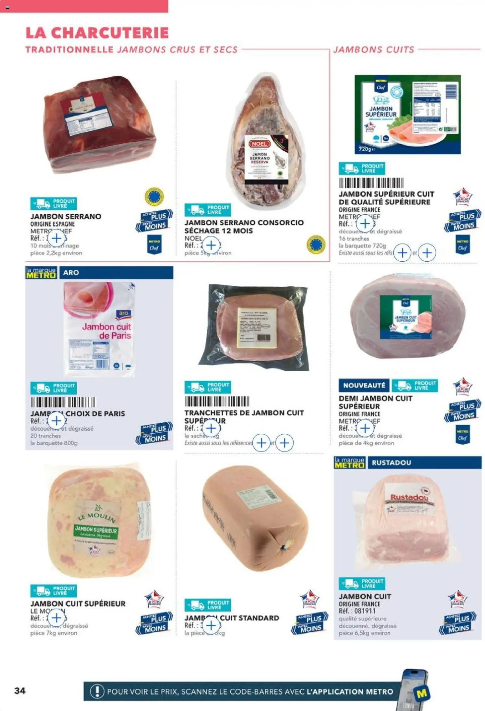 {H1} | Page: 34 | Produits: Jambon serrano, Jambon, Livre