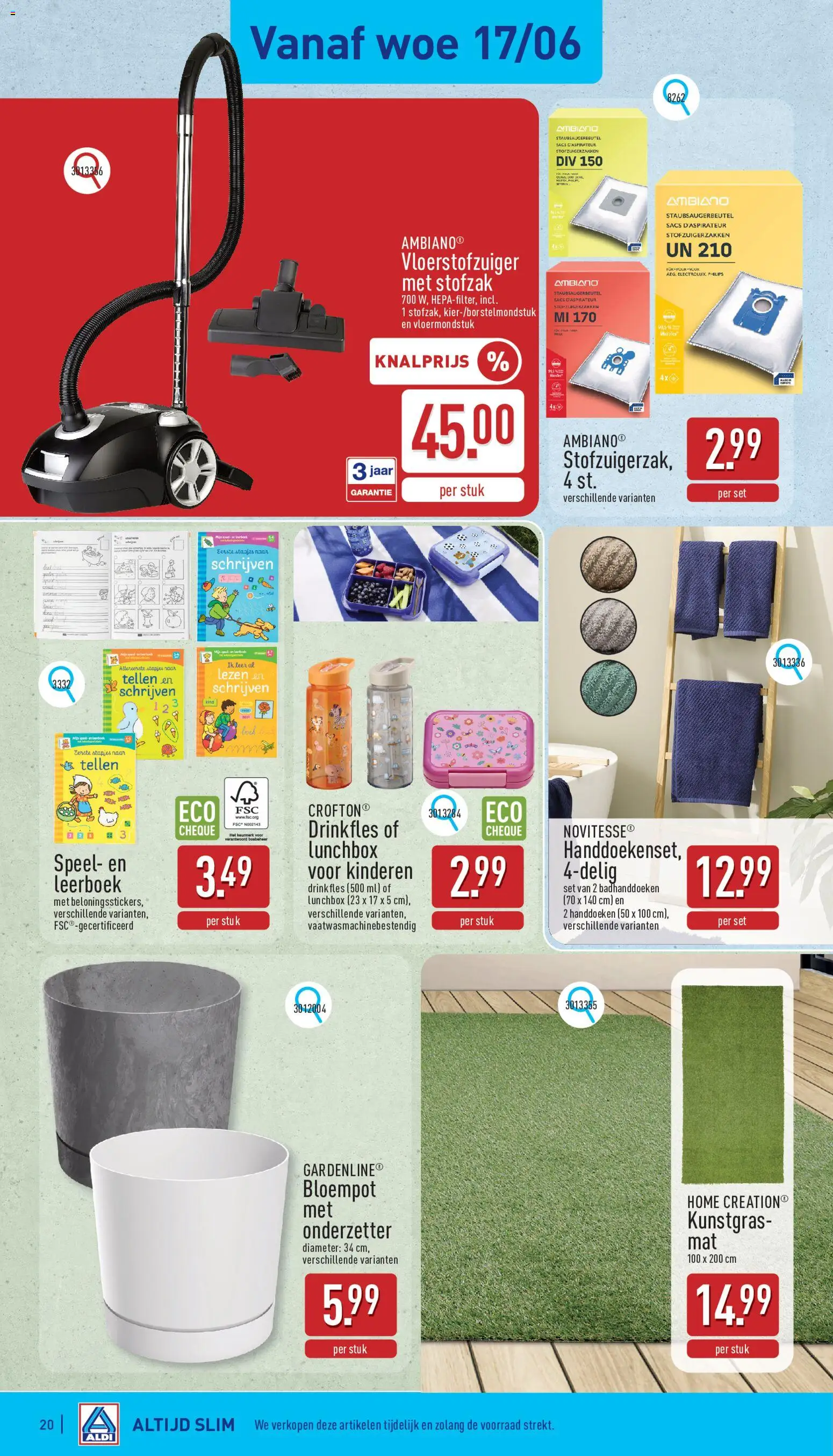 {H1} | Pagina: 20 | Producten: Handdoeken, Lunchbox