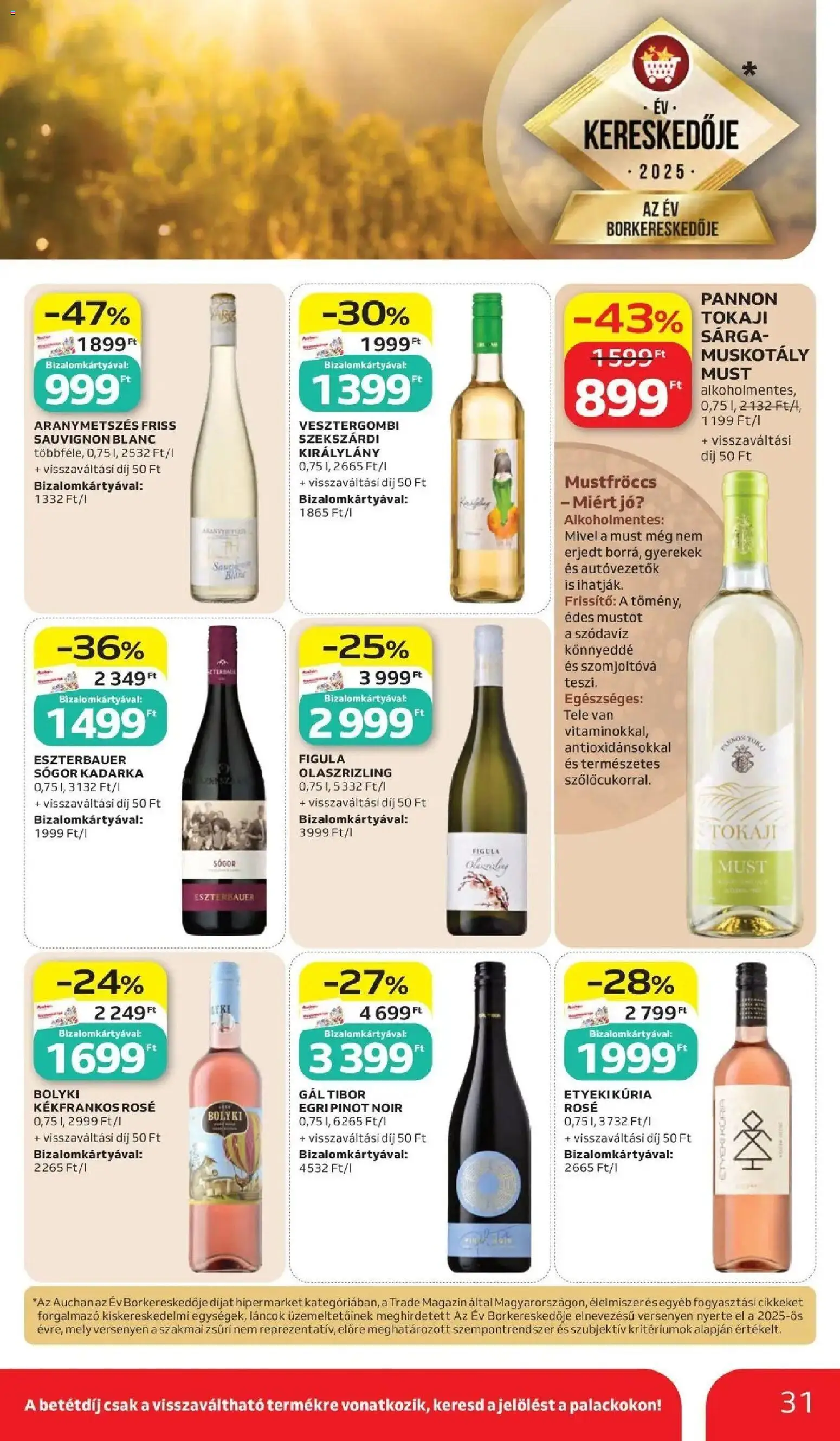 Auchan akciós ujság - amely érvényes a következő dátumtól: 28.05.2026 | Oldal: 31