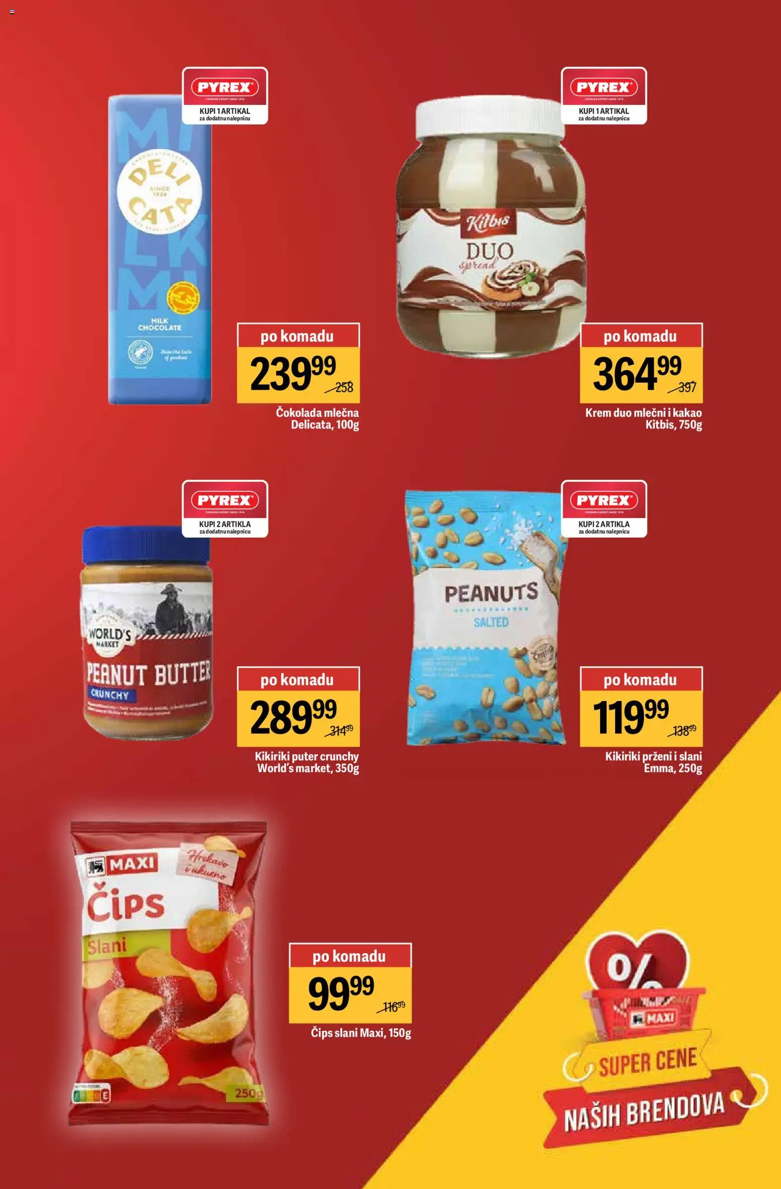 Maxi katalog - važi od 26.03.2026 | Strana: 9 | Proizvode: Čips, Kikiriki puter, Kikiriki, Čokolada