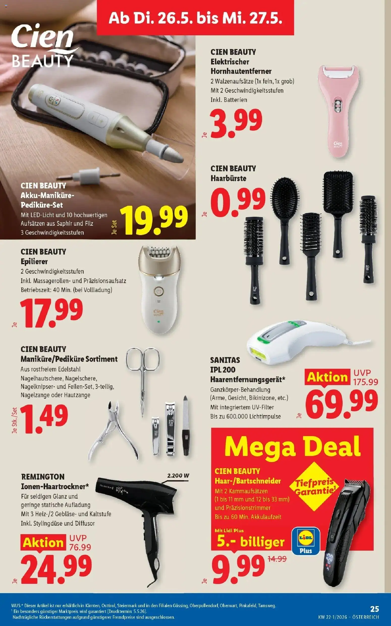 Lidl Flugblatt - Fohnsdorf, Neunkirchen, Graz gültig ab 21.05.2026 | Seite: 30 | Produkte: Epilierer