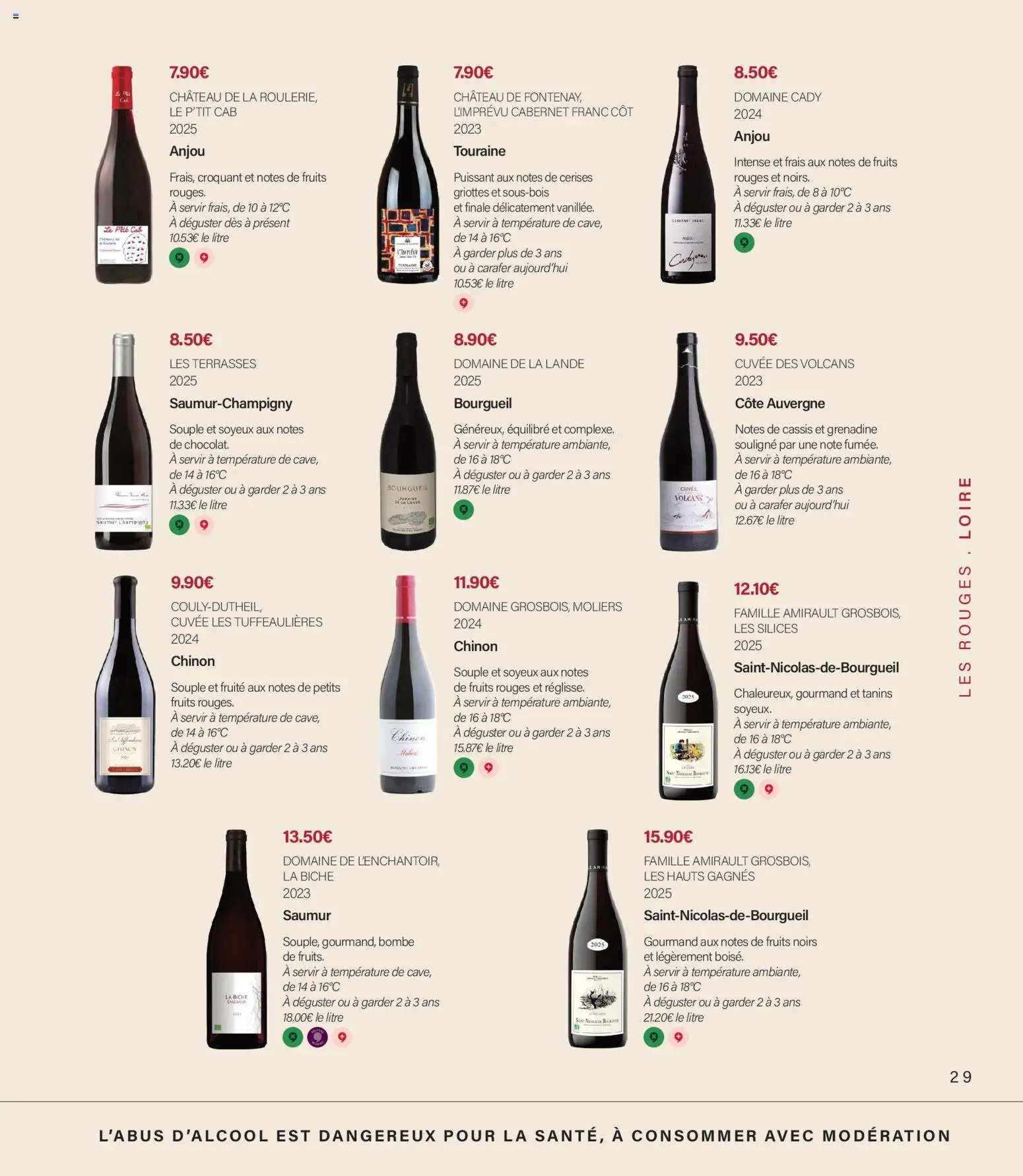 {H1} | Page: 29 | Produits: Cassis, Cerises, Fruits