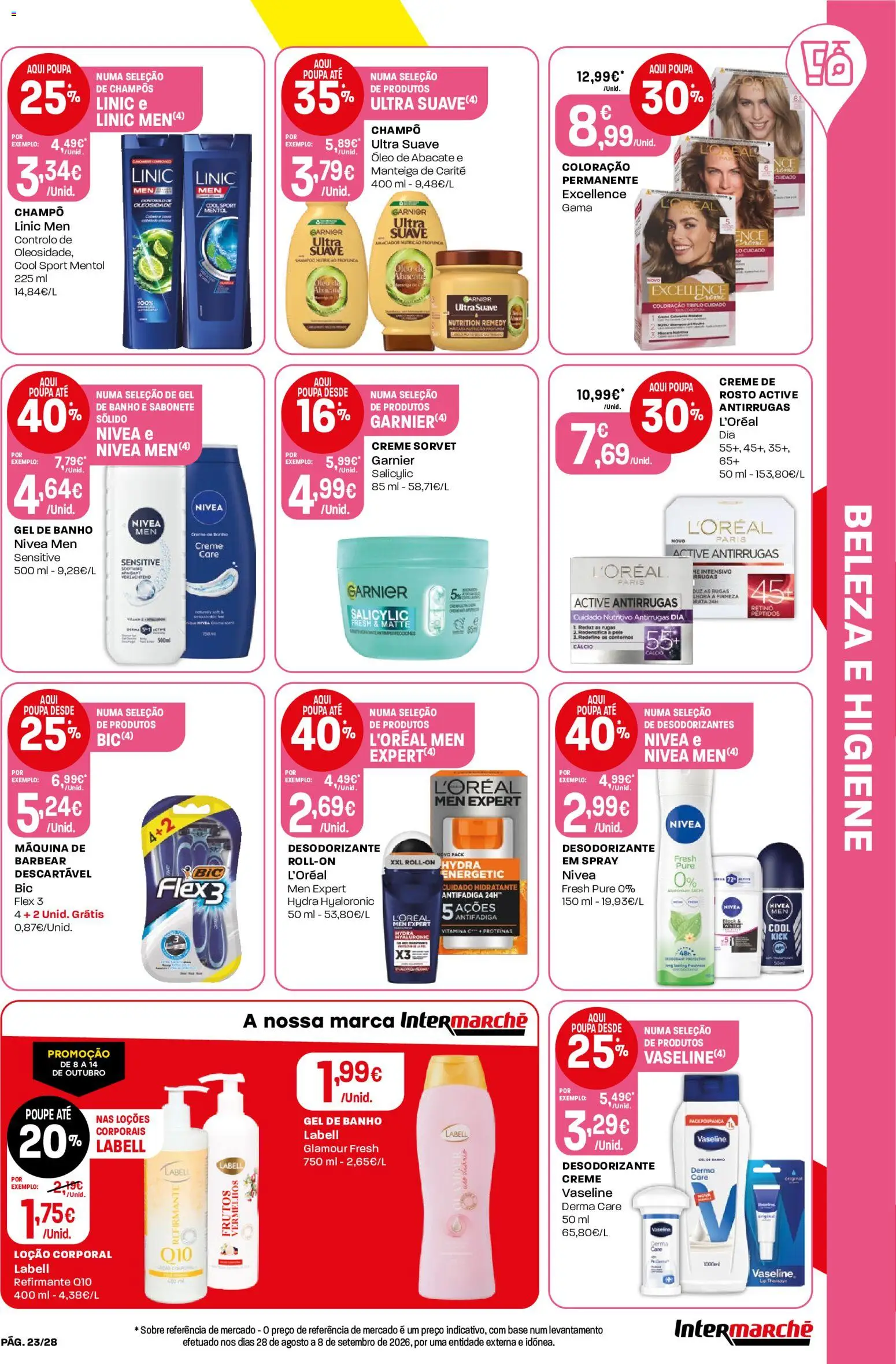 Intermarché folheto Contact │ válido de 08/10/2026 | Página: 23 | Produtos: Base, Manteiga, Óleo, Óleo de abacate