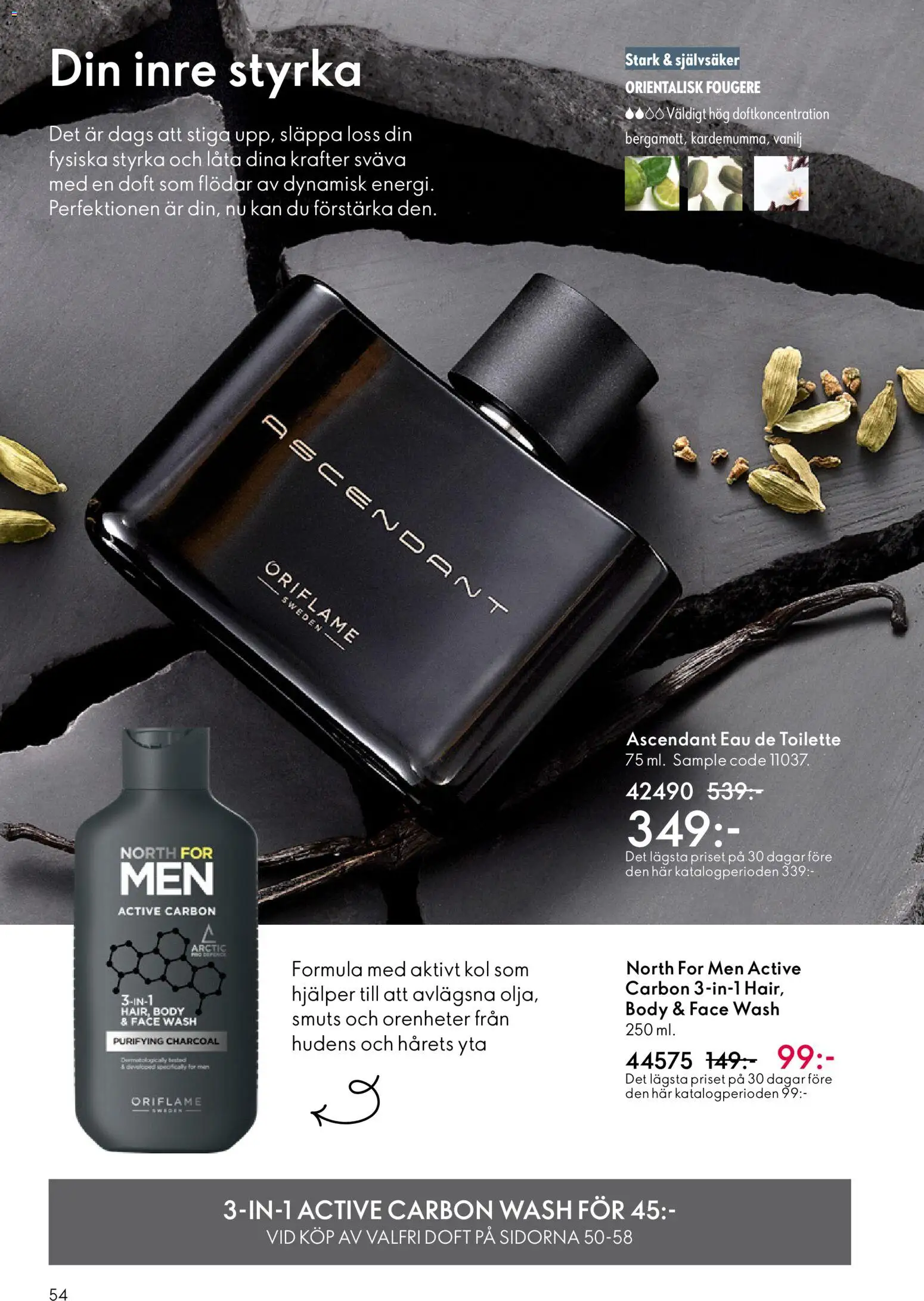 Oriflame reklamblad aktuell från 11.03.2026 | Sida: 54 | Produkter: Doft, Eau de toilette