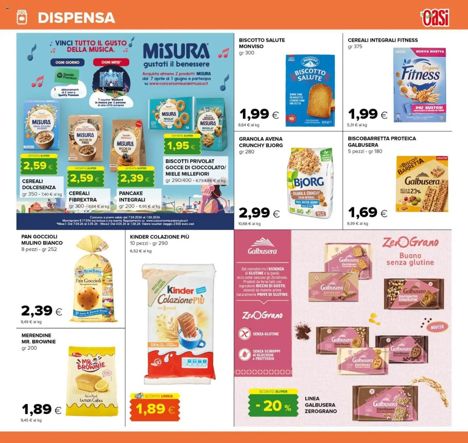 Volantino Oasi del 07.05.2026 | Pagina: 23 | Prodotti: Barretta, Forno, Miele, Merendine