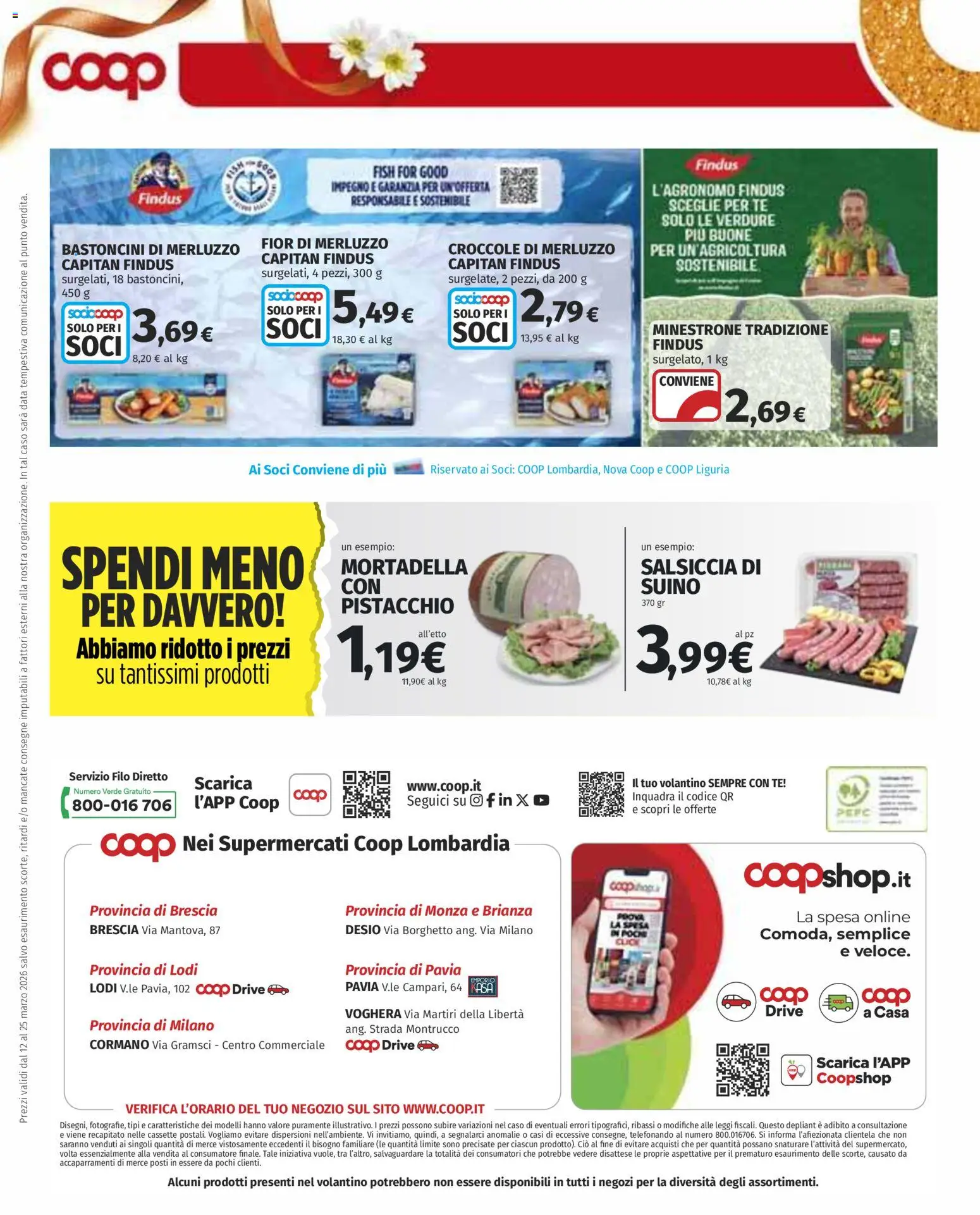 Volantino COOP del 12.03.2026 | Pagina: 35 | Prodotti: Minestrone, Tè, Data, Mortadella