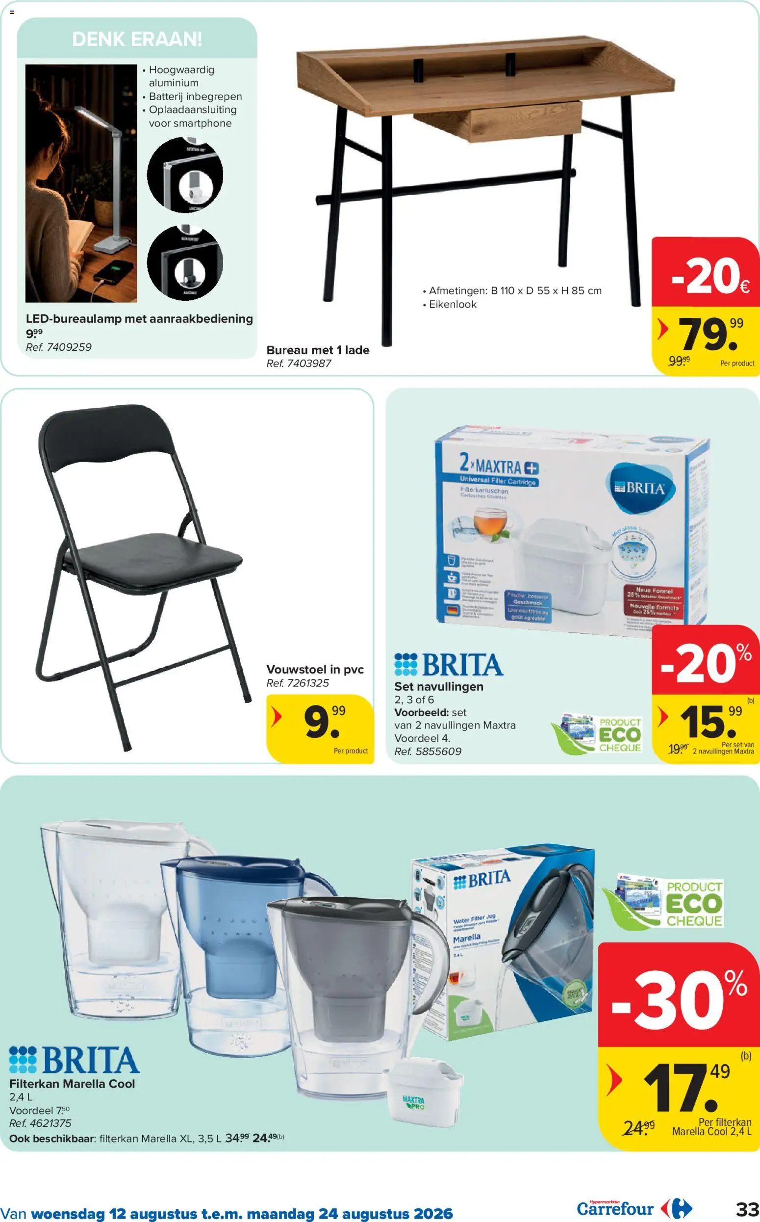 {H1} | Pagina: 33 | Producten: Smartphone, Bureau, Batterij, Lamp