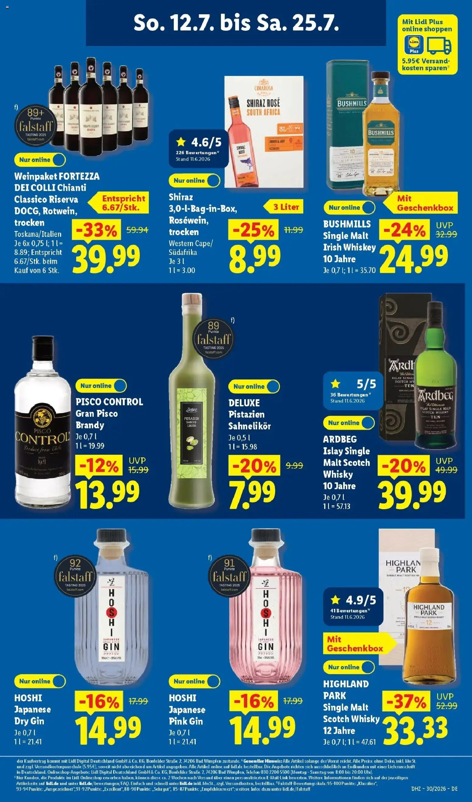 Lidl Prospekt Villingen-schwenningen – gültig ab 20.07.2026 | Seite: 25 | Produkte: Bad, Gin, Sahne, Telefon