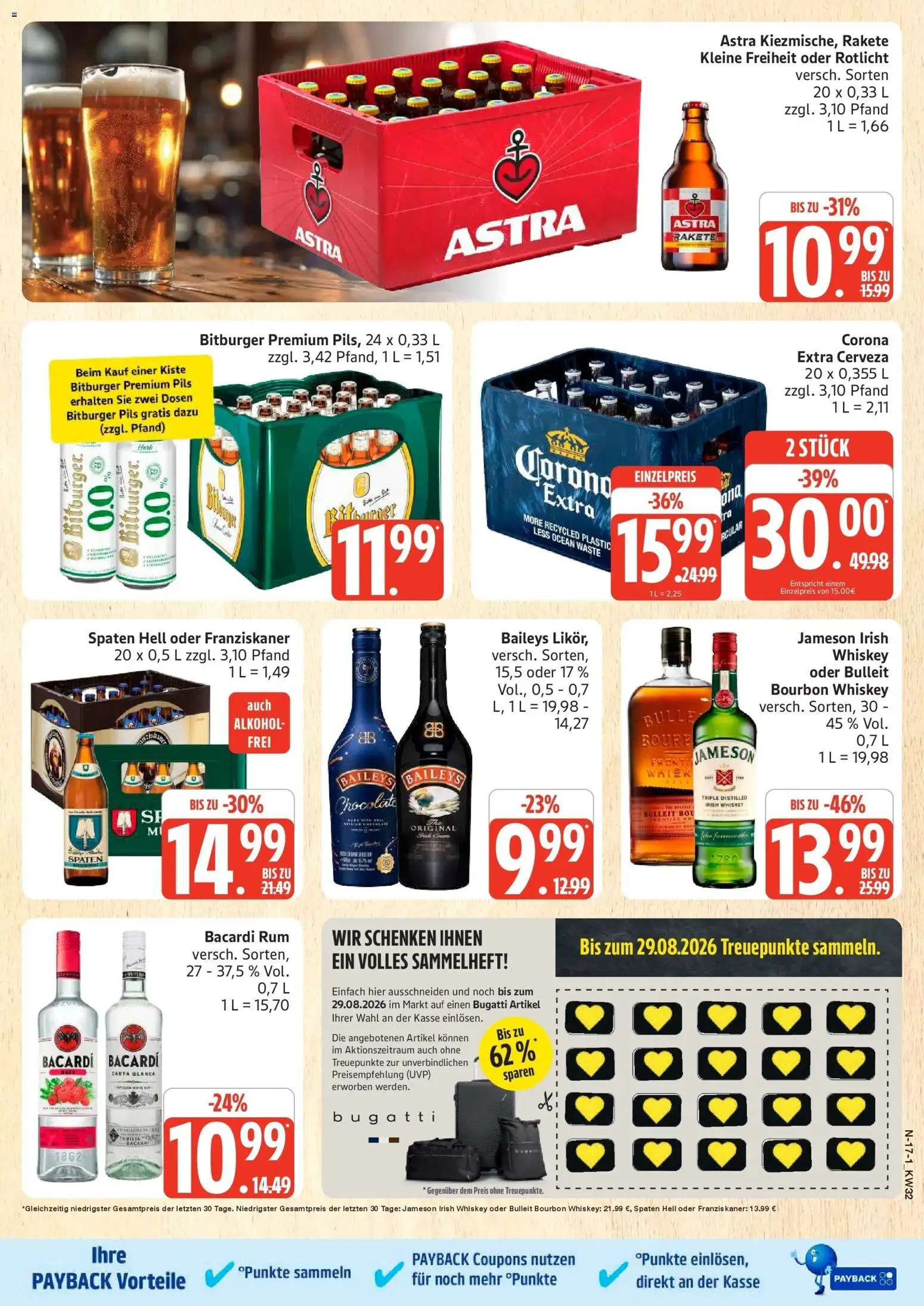 Marktkauf Prospekt Buxtehude (ab 03.08.2026) » Angebote online | Seite: 17 | Produkte: Franziskaner, Pils, Astra, Jameson