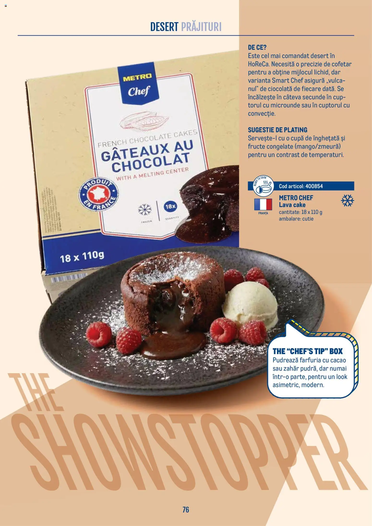 Noul catalog Metro – valabil de la 21.04.2026 | Pagină: 76 | Produse: Fructe congelate, Tip, Fructe, Desert