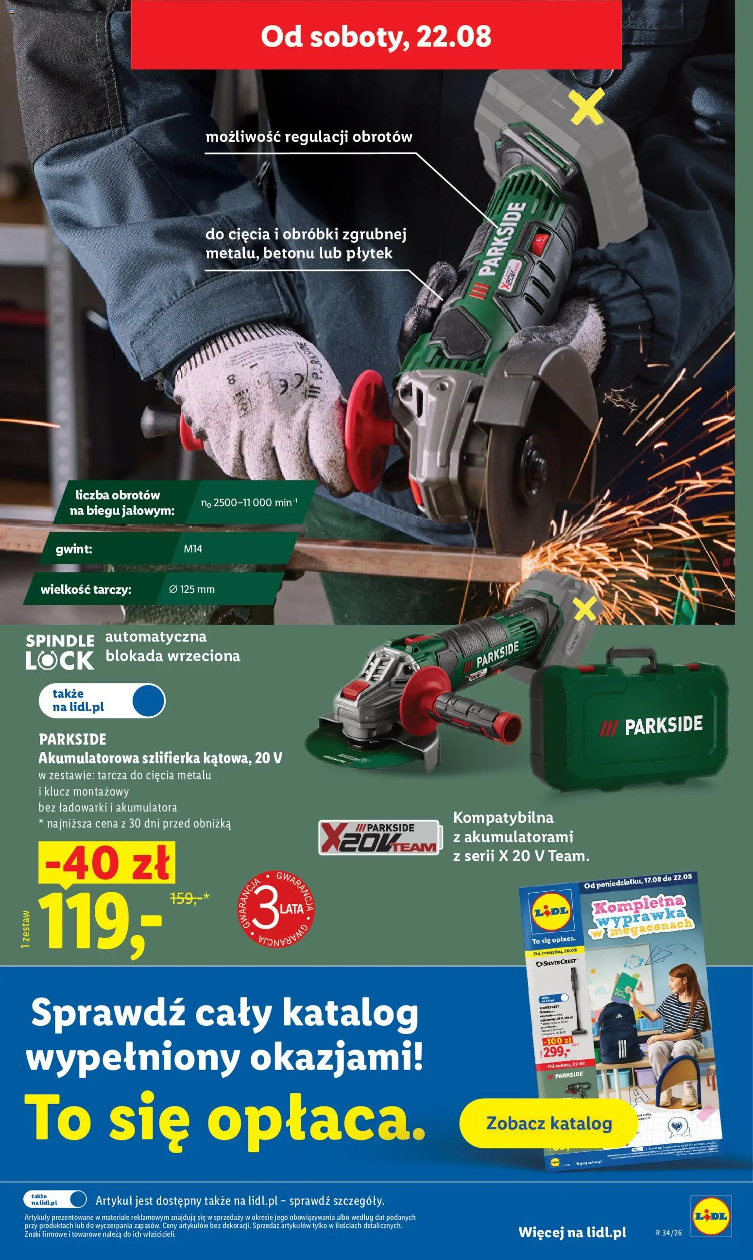 Lidl Polsko leták od 20.08.2026 | Strana: 41 | Produkty: Parkside