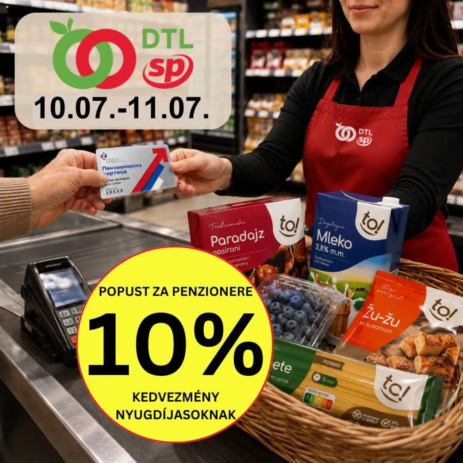 Senta Promet katalog - važi od 10.07.2026 | Strana: 1 | Proizvode: Mleko, Paradajz