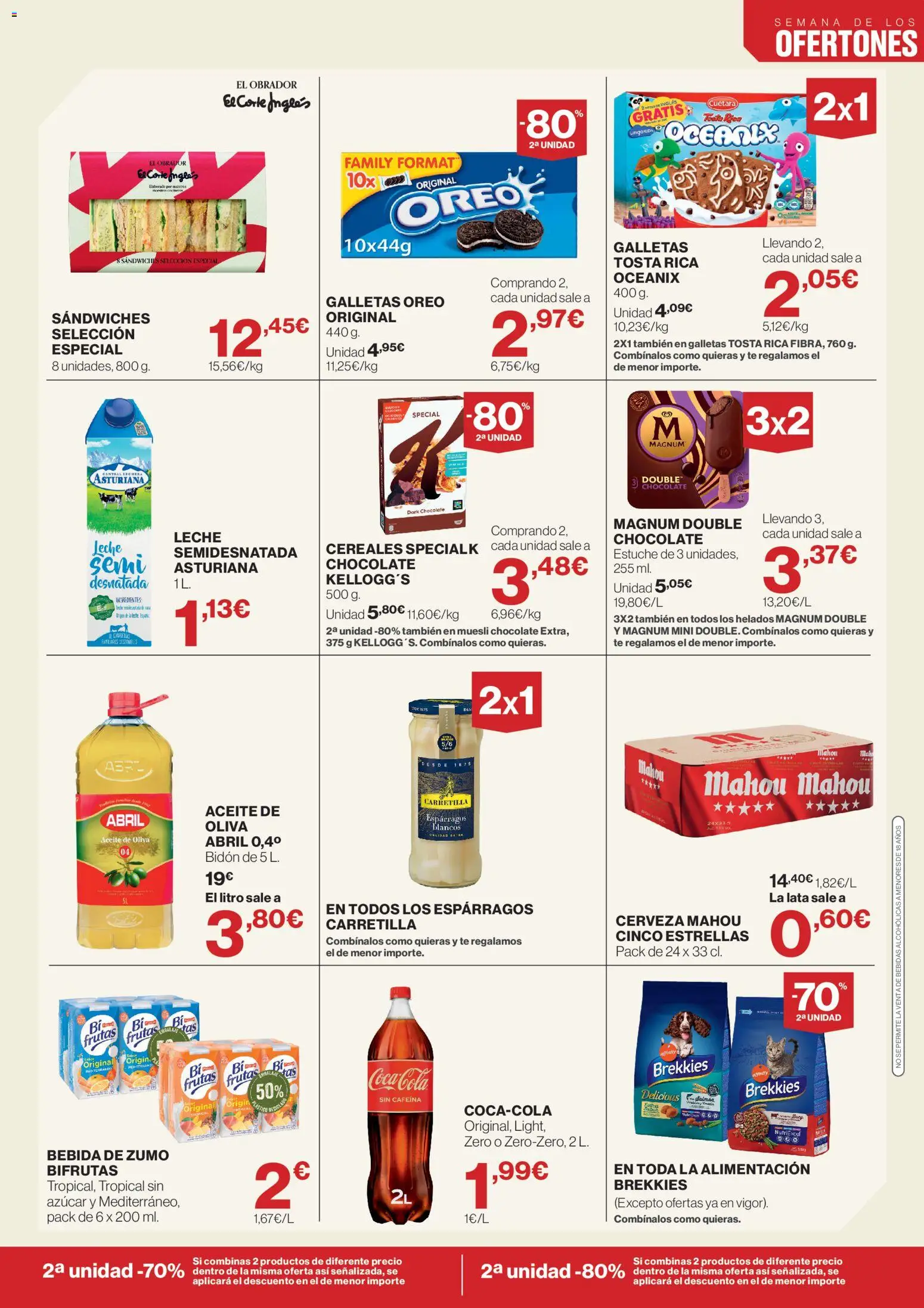 El Corte Inglés ofertas │ válido desde el 21.05.2026 | Página: 3 | Productos: Leche, Aceite, Chocolate, Cerveza