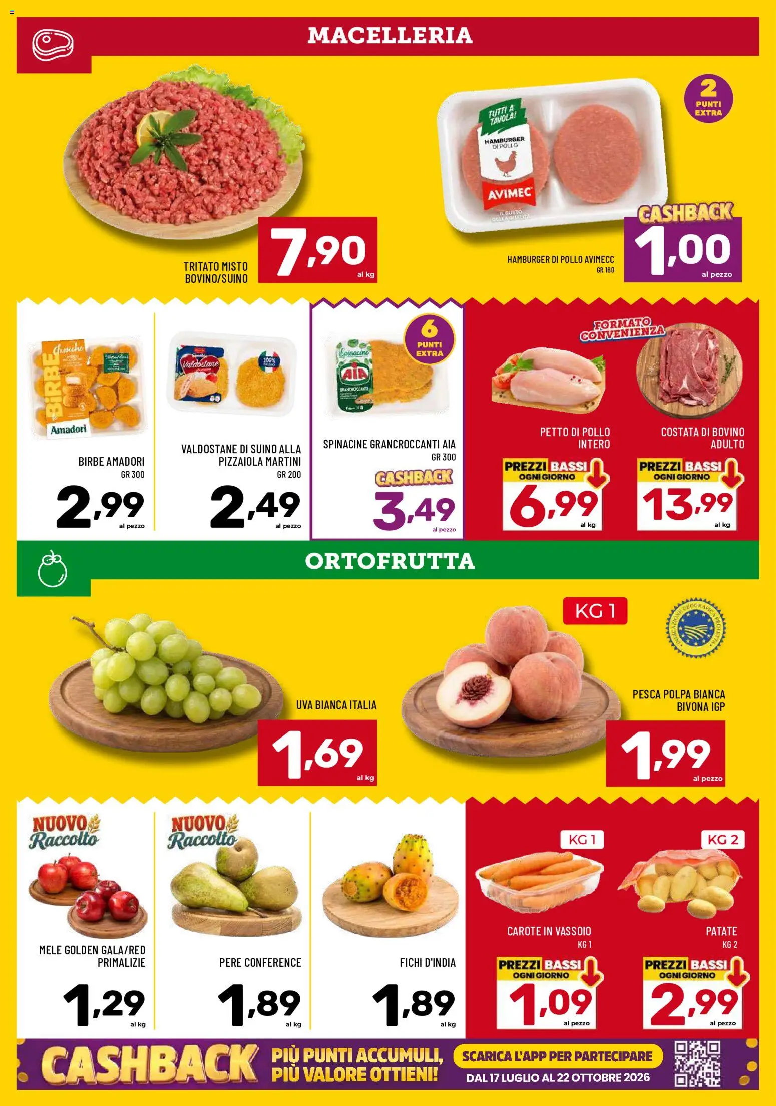 Volantino Il Centesimo del 22/09/2026 | Pagina: 4 | Prodotti: Bovino, Petto di Pollo, Pere, Suino