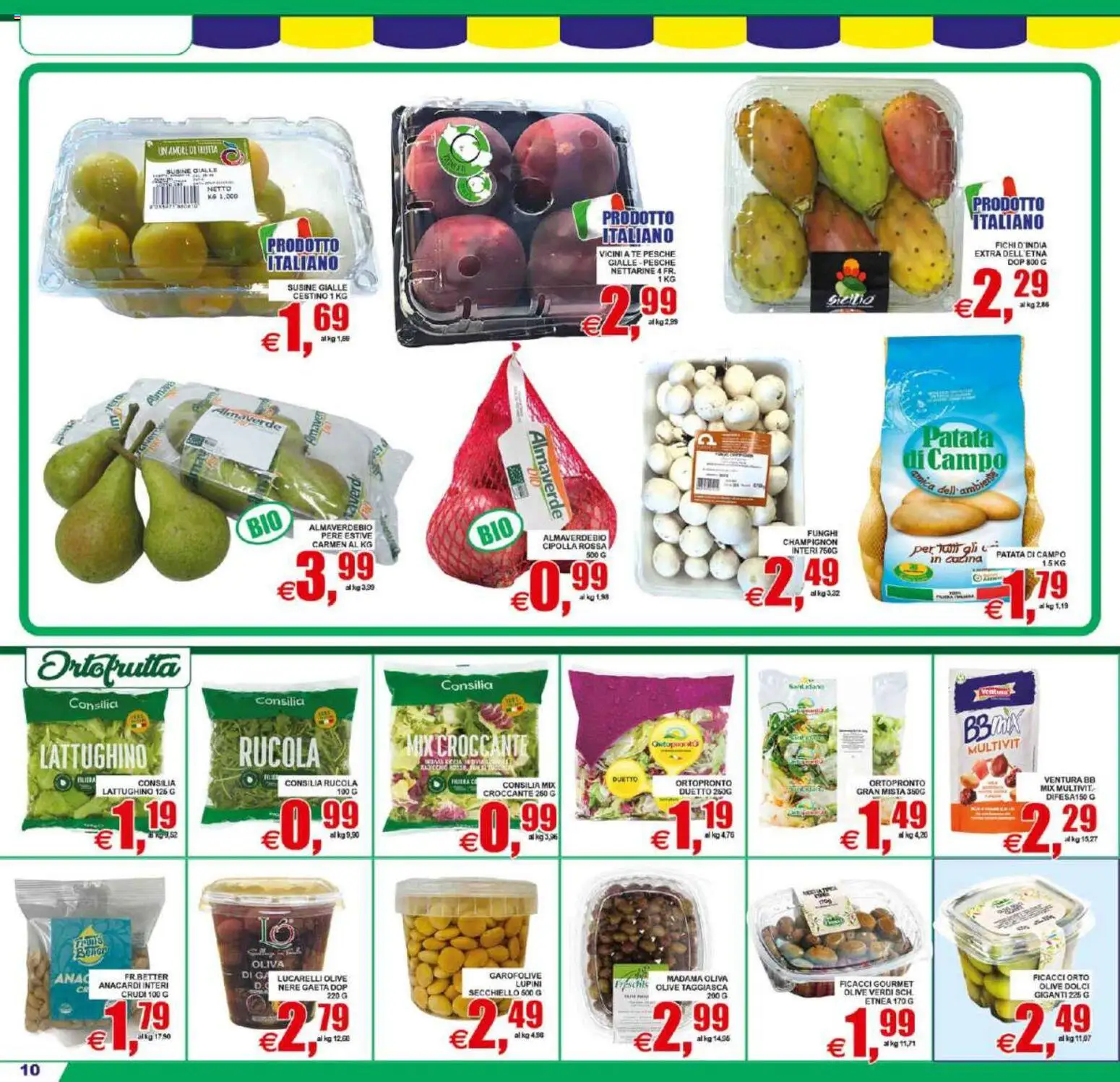 Volantino Pewex del 21/08/2026 | Pagina: 10 | Prodotti: Rucola, Anacardi, Susine, Cestino