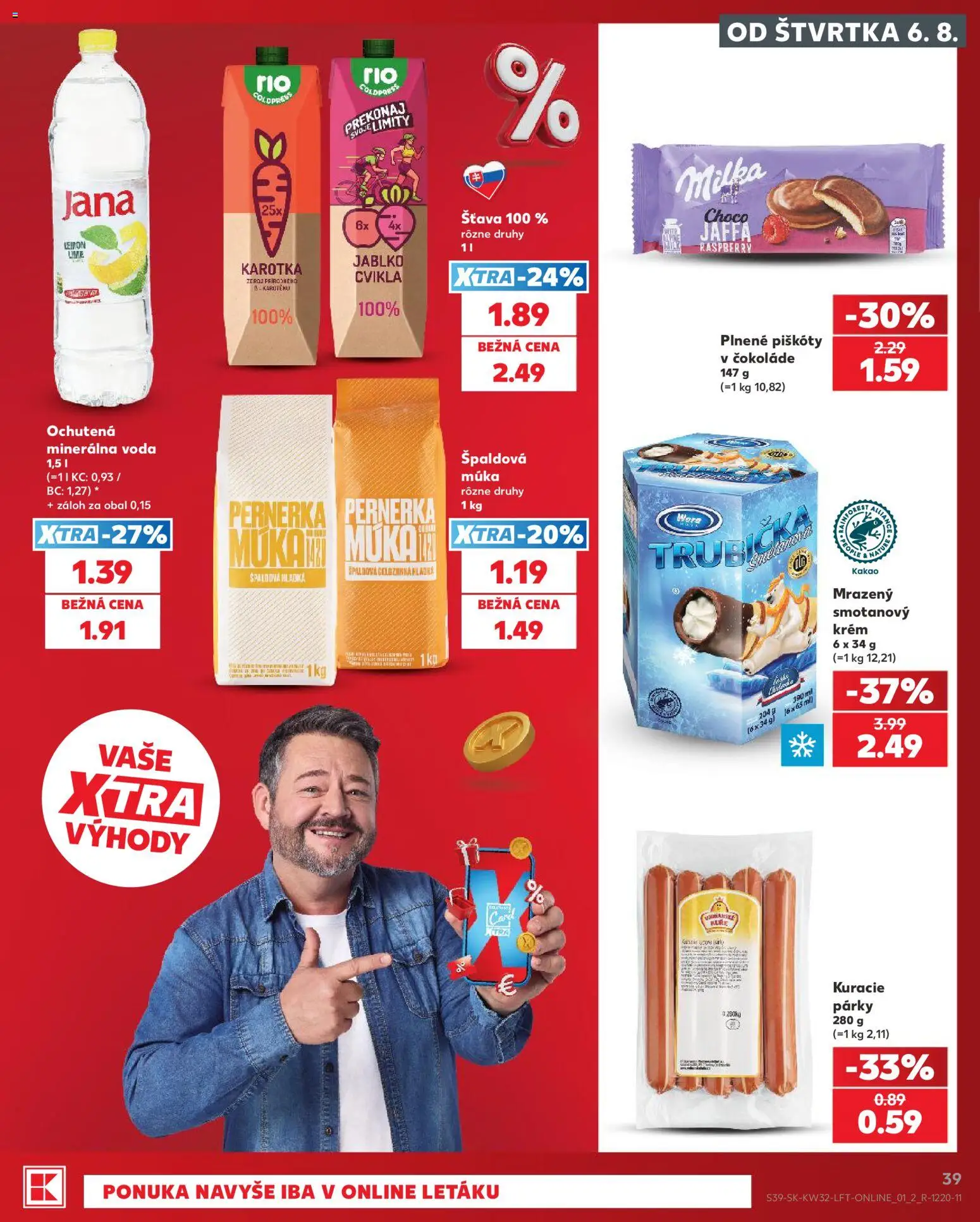 Nové Kaufland akcie – leták je platný od 06.08.2026 | Strana: 39 | Produkty: Cvikla, Krém, Múka, Milka