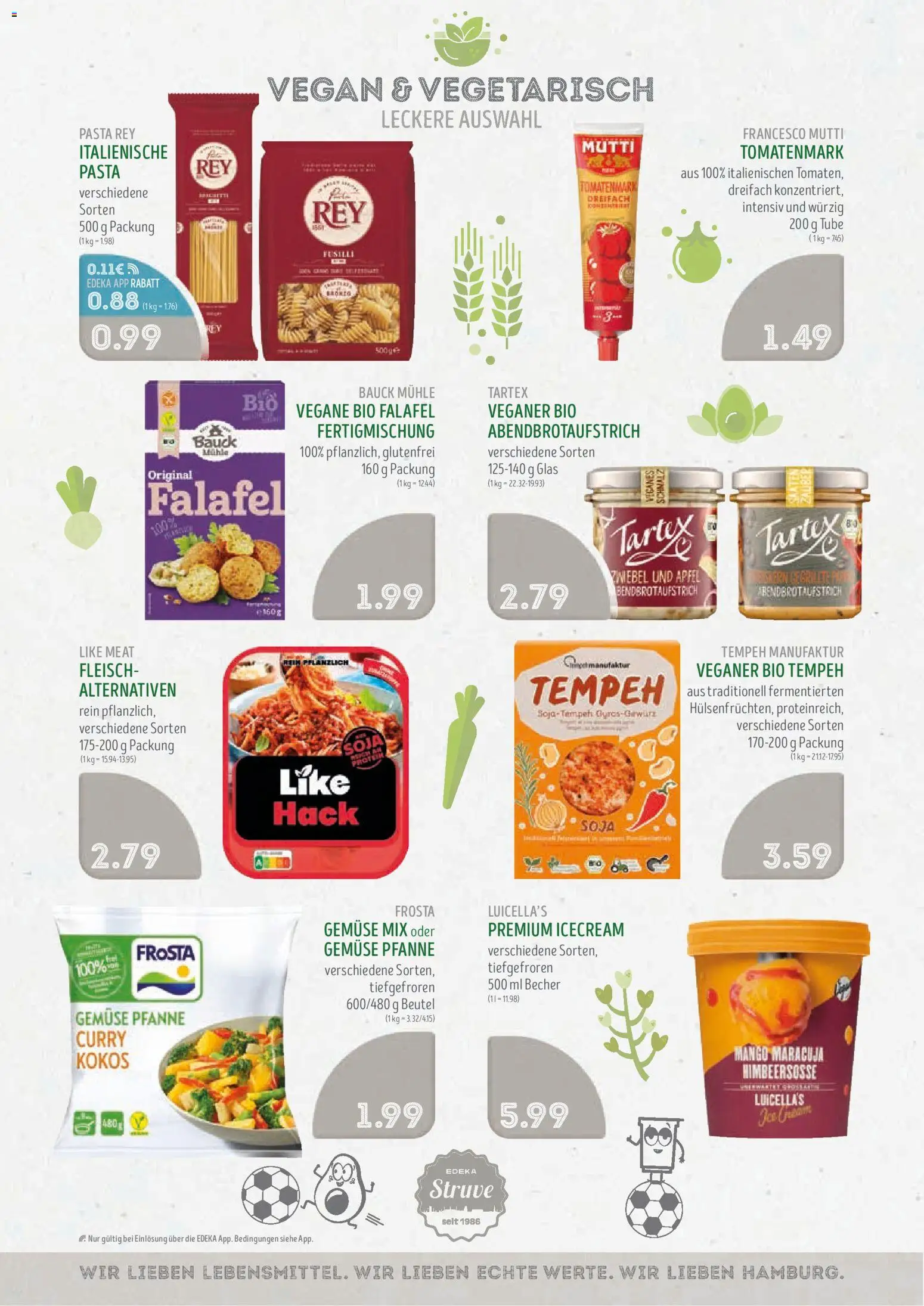 Edeka Struve Prospekt – gültig ab 06.07.2026 | Seite: 8 | Produkte: Äpfel, Like meat, Pasta, Fleisch