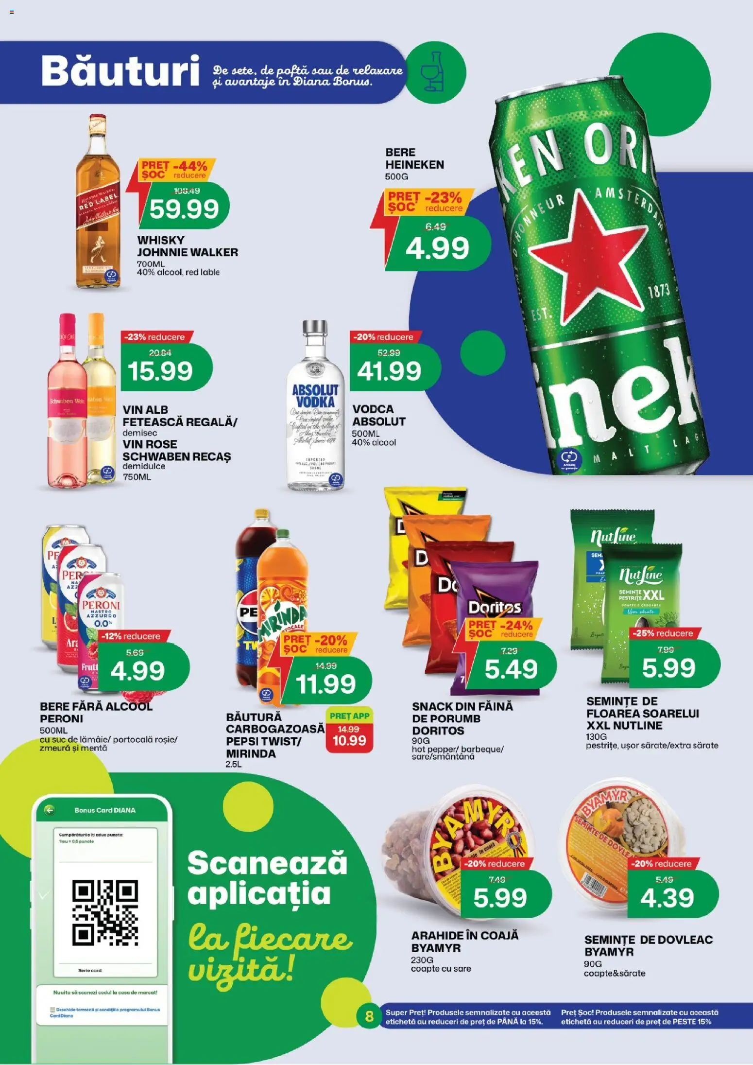 Noul catalog Diana – valabil de la 01.05.2026 | Pagină: 8 | Produse: Dovleac, Pește, Porumb, Bant