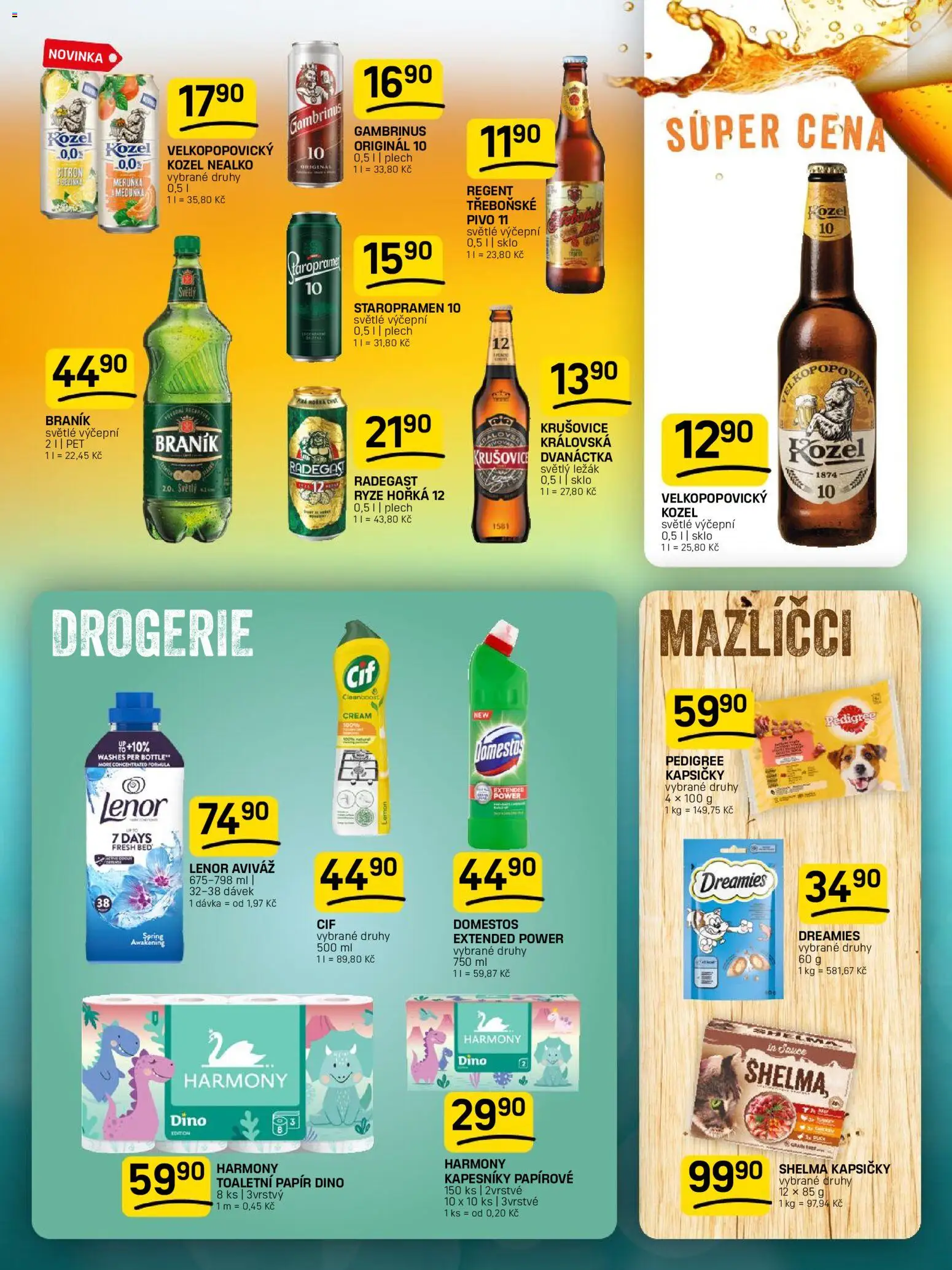 Flop leták od 24.06.2026 | Strana: 11 | Produkty: Staropramen 10, Lenor, Shelma kapsičky, Kozel