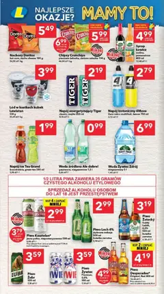 Pogląd oferty "Lewiatan gazetka - Bydgoszcz" - ważna od 02.07.2026 | Strona: 6 | Produkty: Piwo żubr, Karta, Woda źródlana, Doritos