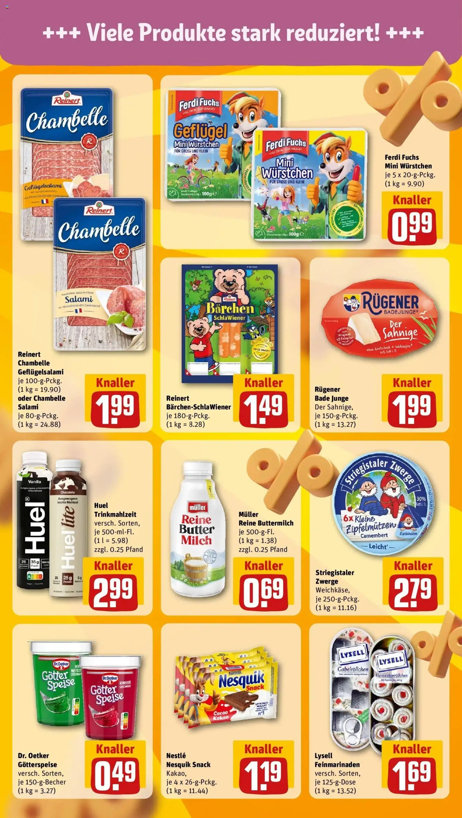 Rewe Prospekt Prenzlau – gültig ab 01.06.2026 | Seite: 13 | Produkte: Buttermilch, Milch, Salami, Schweinefleisch