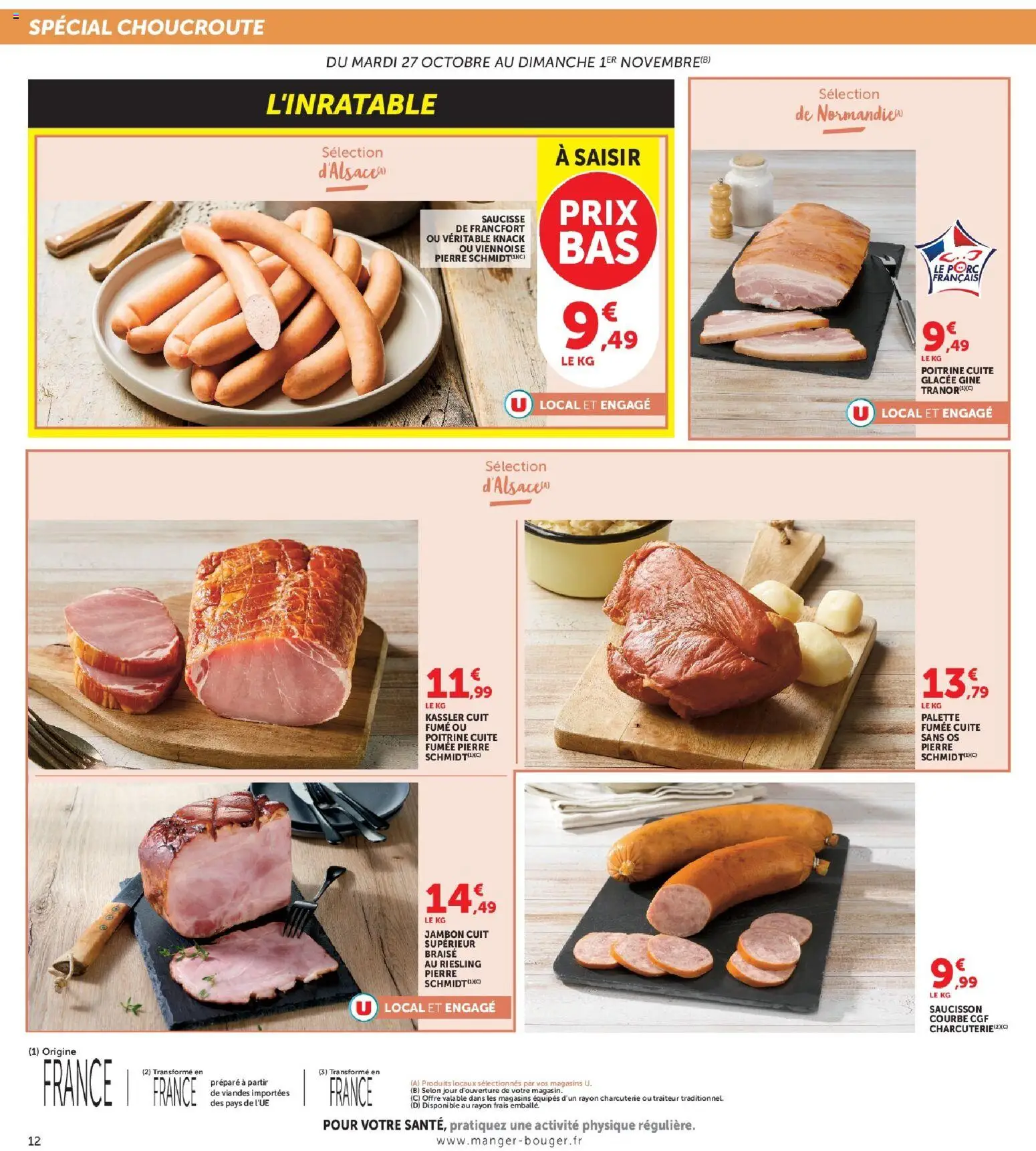 {H1} | Page: 12 | Produits: Saucisson, Jambon, Saucisse, Saucisse de francfort
