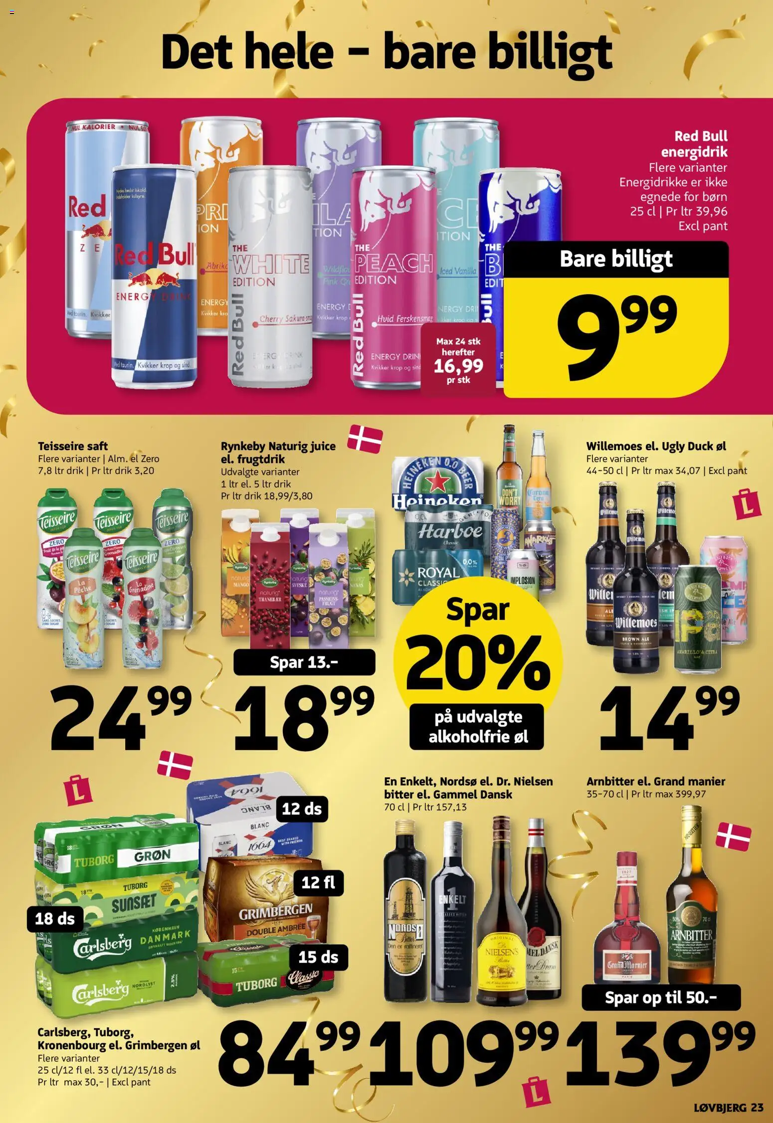 Løvbjerg tilbudsavis – gyldig fra 07/08/2026 | Side: 23 | Produkter: Mango, Øl, Energidrikke, Cherry