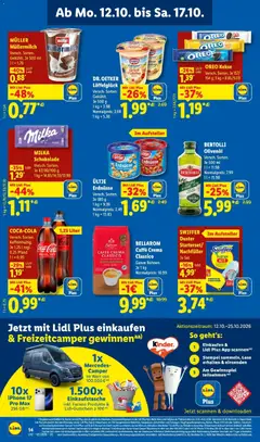 Lidl Prospekt Mühlacker ab 12.10.2026 gültig | Seite: 24 | Produkte: Erdnüsse, Taschen, Iphone, Müllermilch