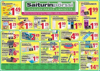 Saiturinpörssi-mainoslehti voimassa 25/06/2026 alkaen