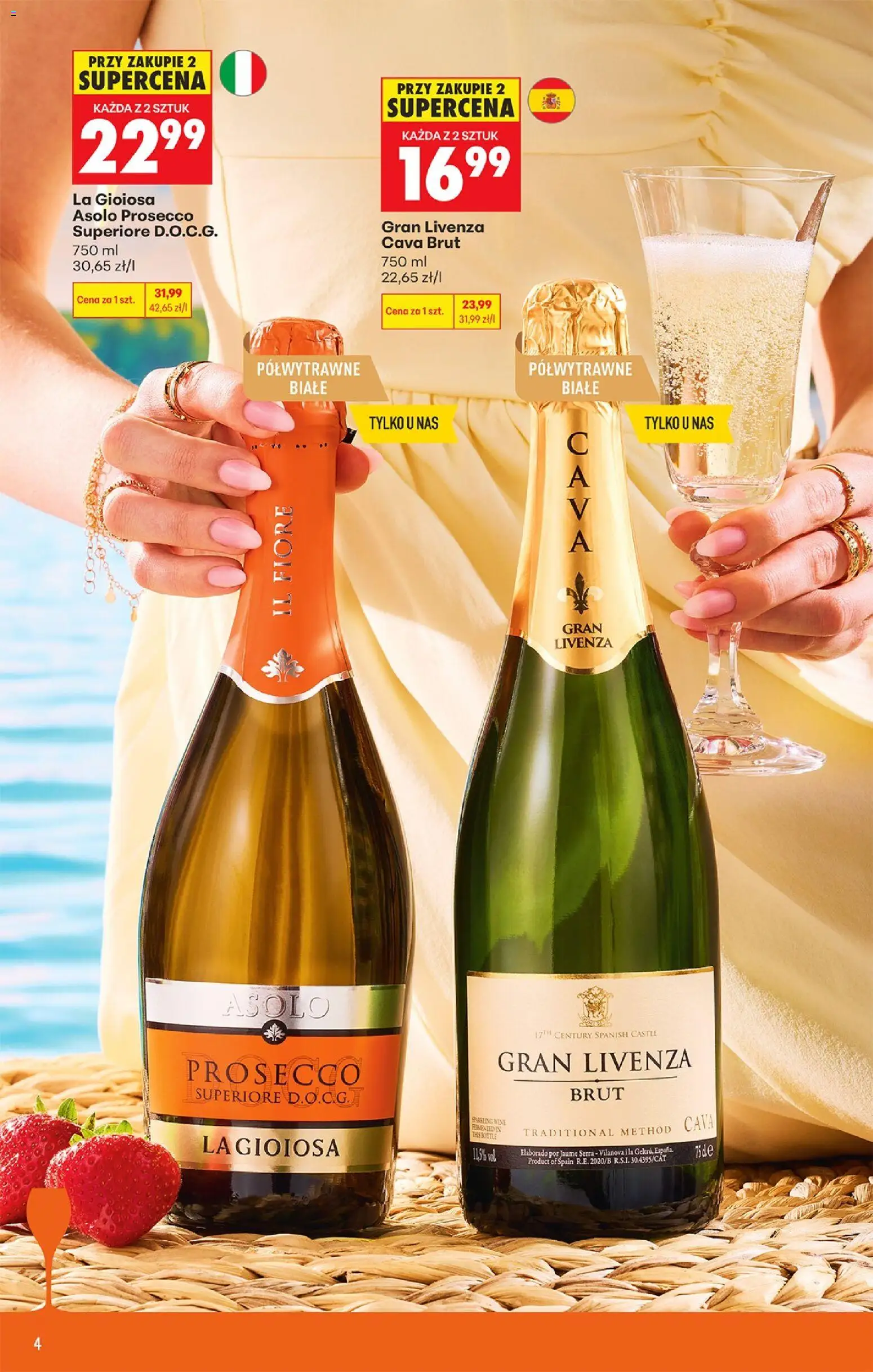 Biedronka gazetka - Czas na toast od 29.06.2026 | Strona: 4 | Produkty: Por, Prosecco
