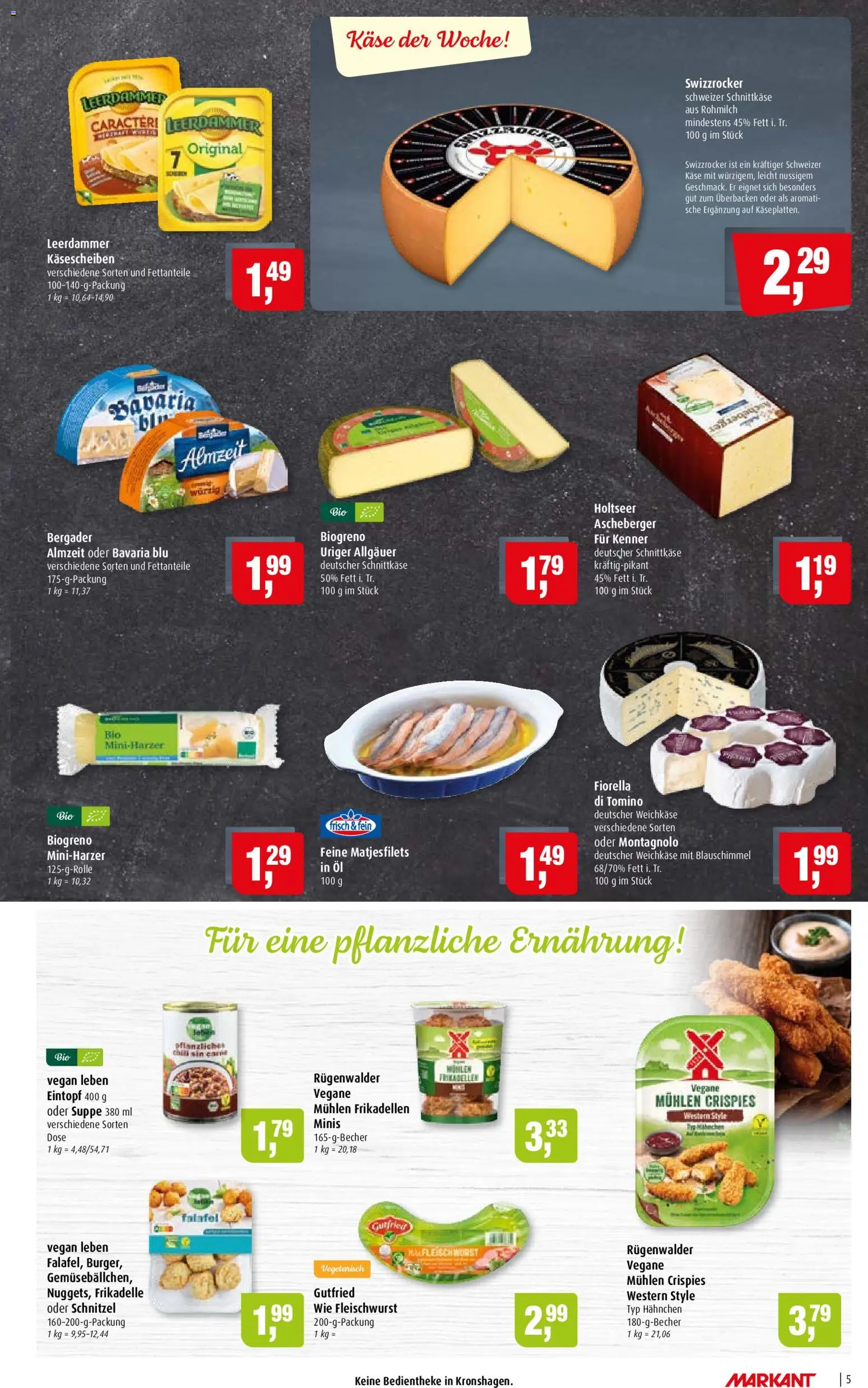 Markant Prospekt – gültig ab 01.06.2026 | Seite: 5 | Produkte: Hahnchen, Käse, Schnitzel, Leerdammer