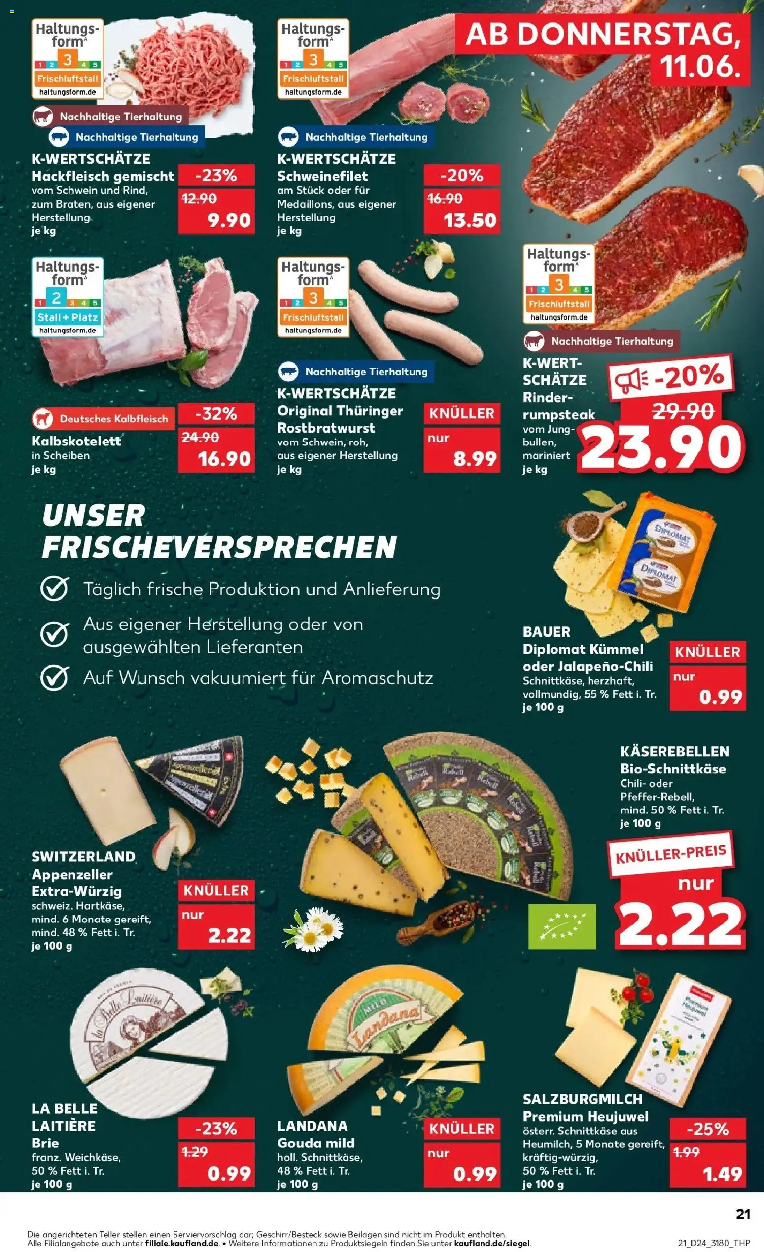Kaufland Prospekt Berlin – gültig ab 08.06.2026 | Seite: 30 | Produkte: Rumpsteak, Gouda, Chili, Hackfleisch