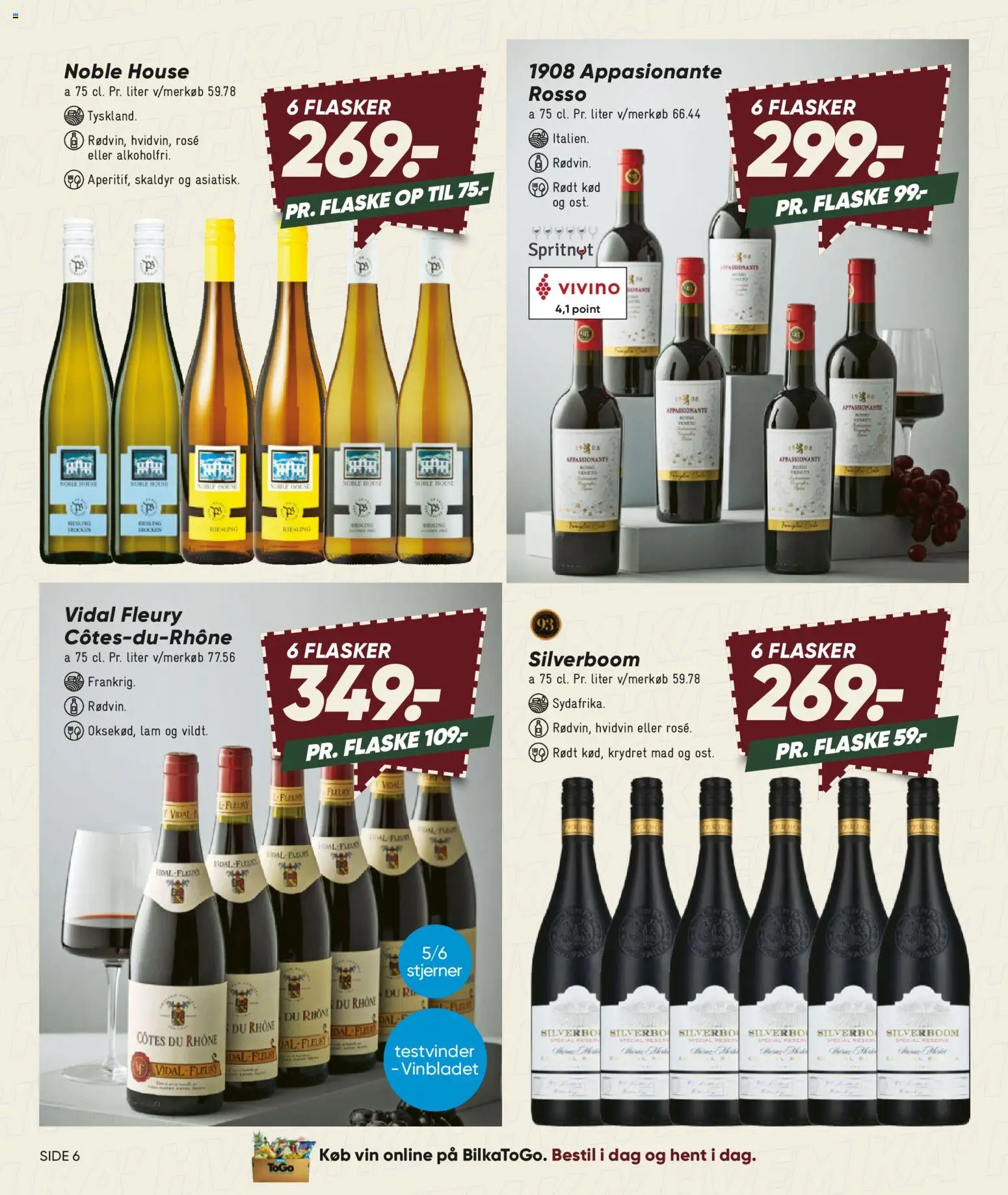 Bilka tilbudsavis – gyldig fra 30/10/2026 | Side: 6 | Produkter: Vin, Hvidvin