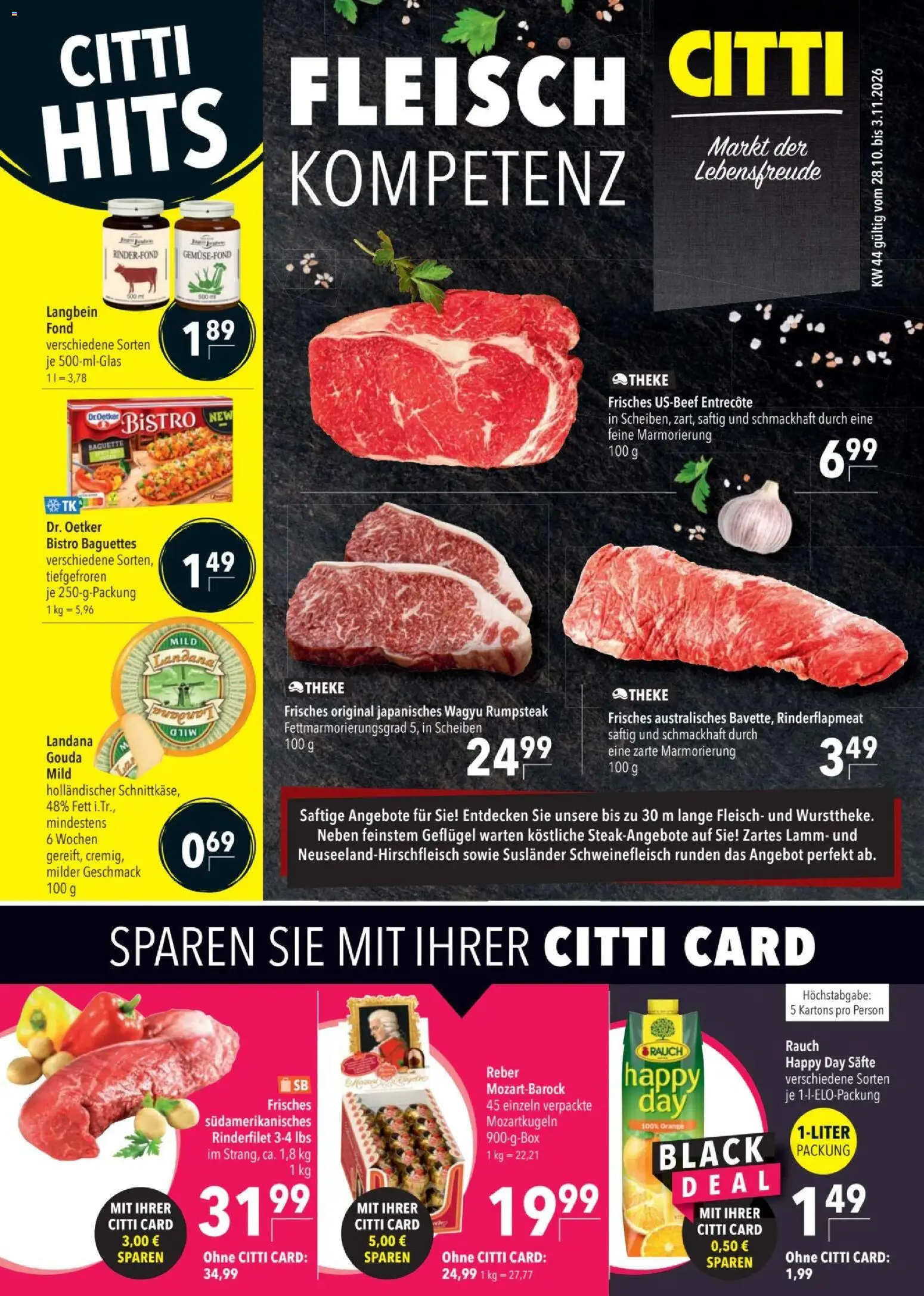 CITTI tilbudsavis – gyldig fra 28/10/2026 | Side: 1 | Produkter: Entrecote