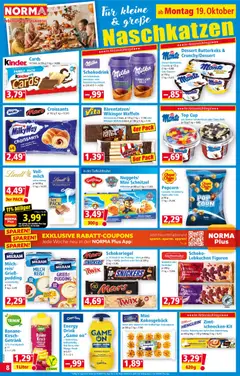 Norma Flugblatt ab 19.10.2026 gültig | Seite: 8 | Produkte: Waffeln, Apple, Milch, Lebkuchen