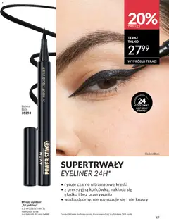 Pogląd oferty "Avon Katalog 5 2026" - ważna od 01.05.2026 | Strona: 47 | Produkty: Eyeliner