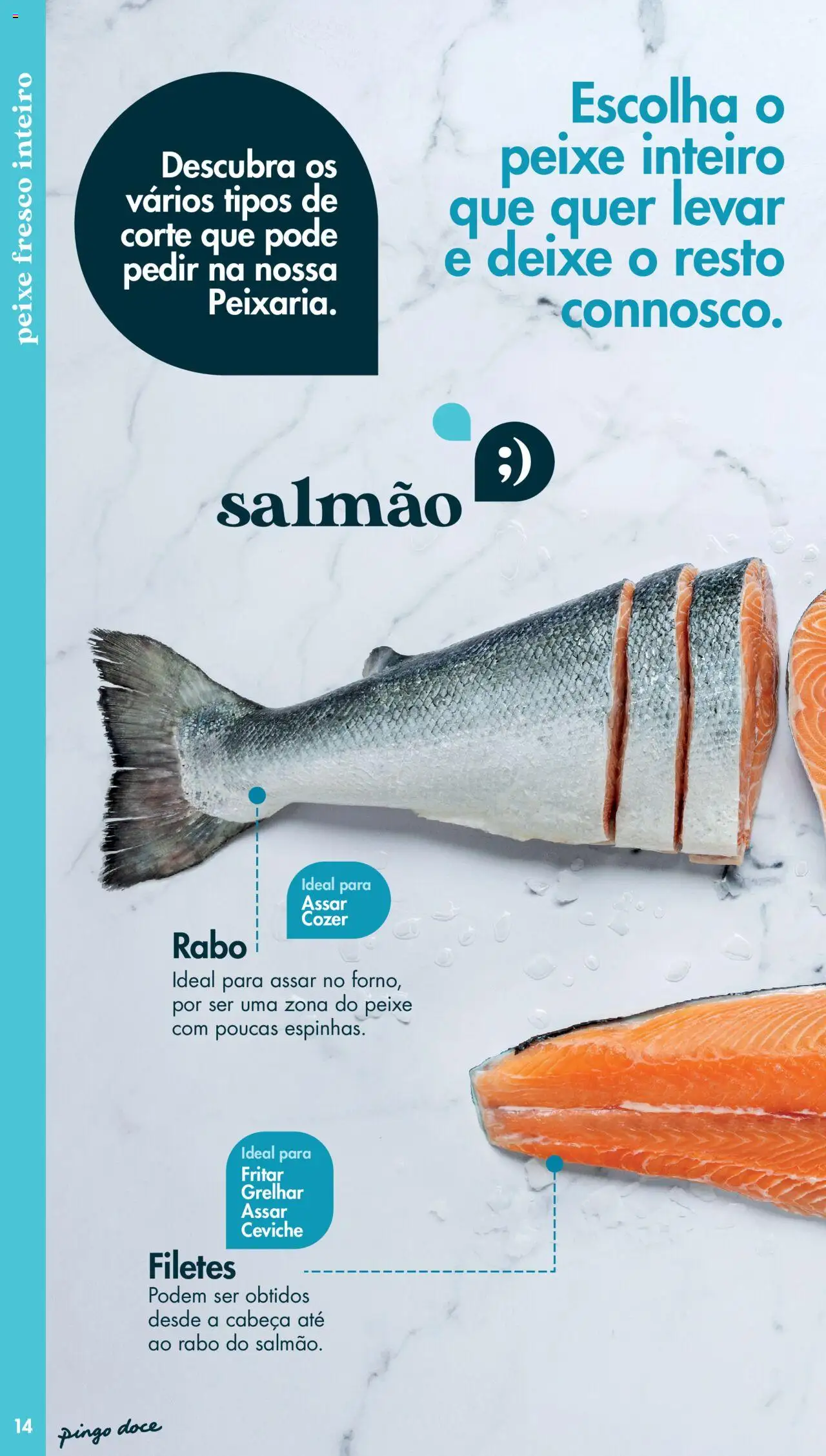 Pingo Doce - Catálogo Peixaria │ válido de 20/05/2025 | Página: 14 | Produtos: Salmão, Peixe