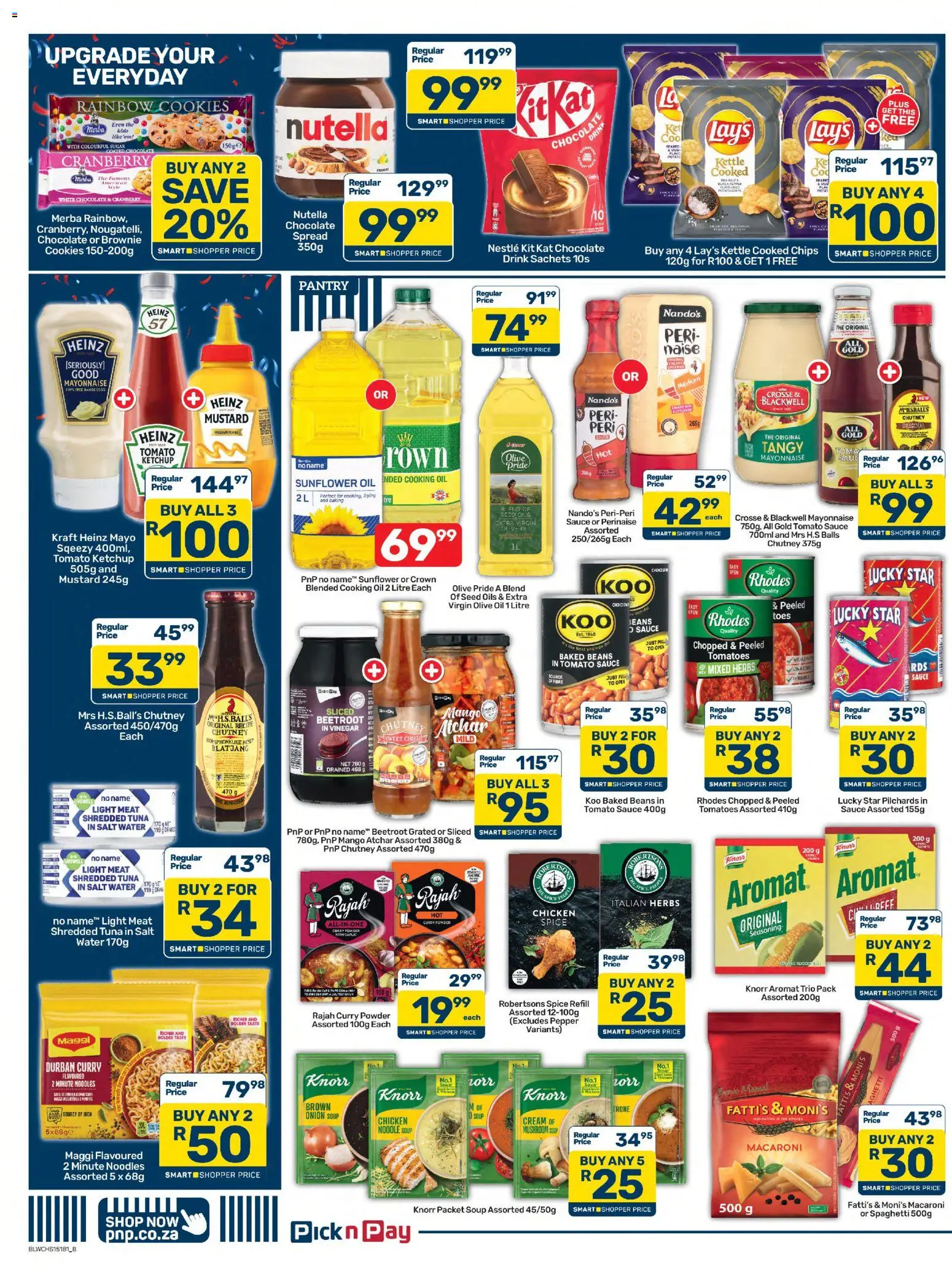 New Pick n Pay catalogue – valid from 24/07/2026 | Page: 8 | Products: Pilchards, Oil, Vinegar, Herbs