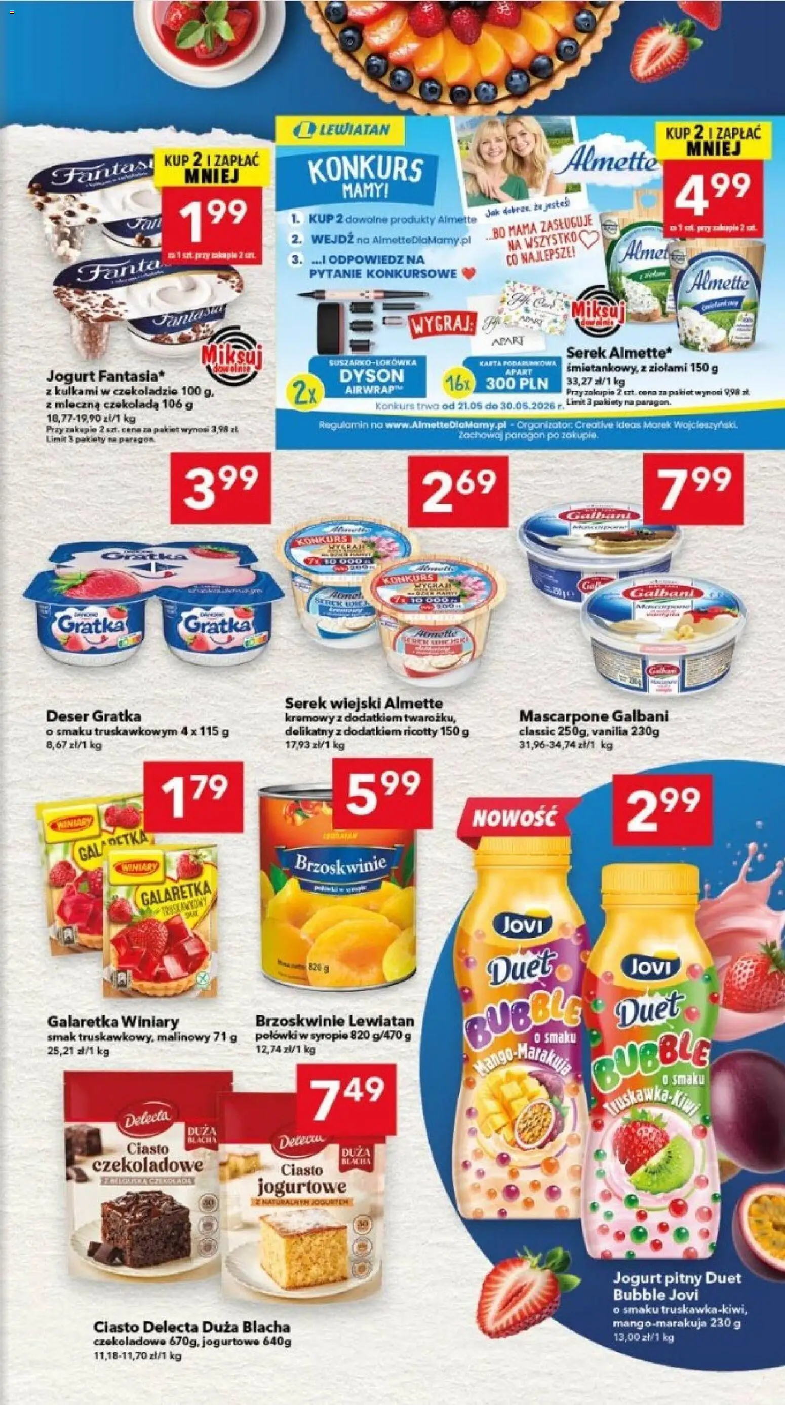Lewiatan gazetka - Legnica od 21.05.2026 | Strona: 7 | Produkty: Mascarpone, Serek wiejski, Jogurt, Czekolada