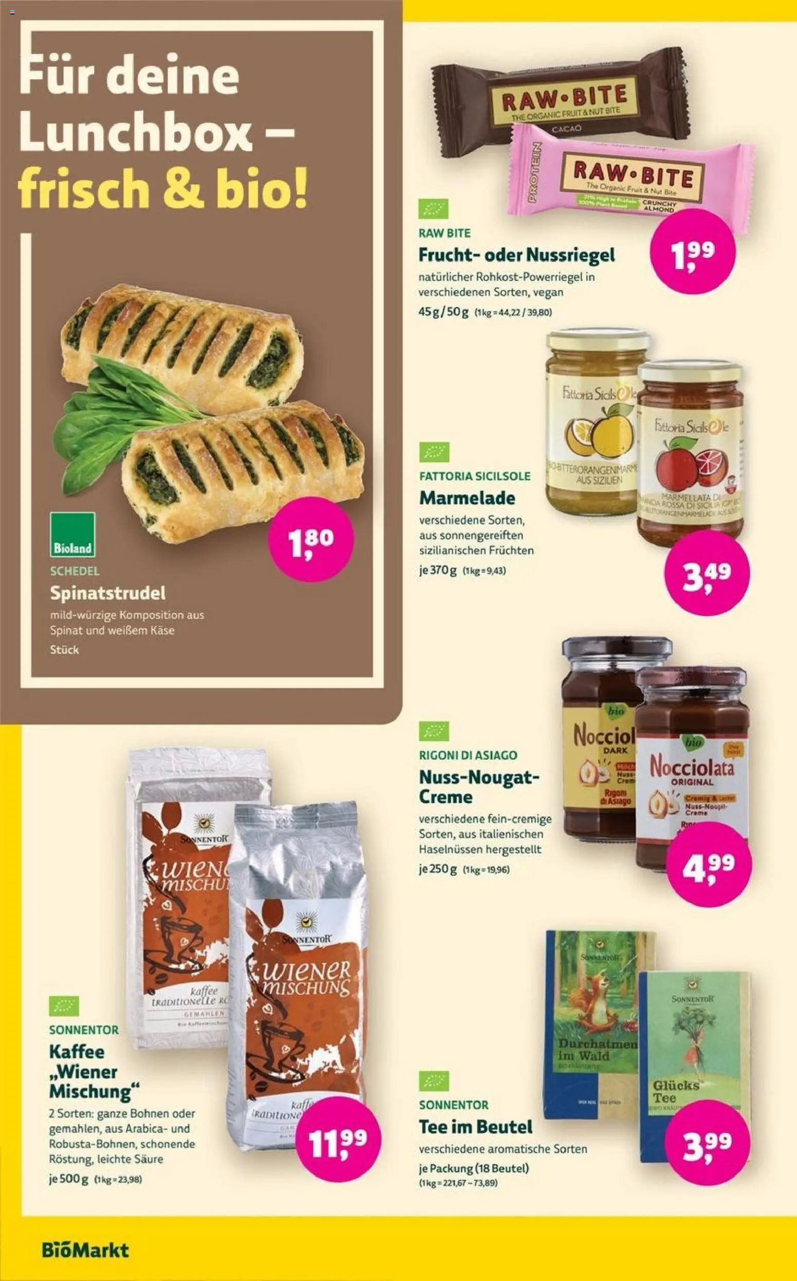BioMarkt Prospekt – gültig ab 12.08.2026 | Seite: 10 | Produkte: Käse, Creme, Marmelade, Tee