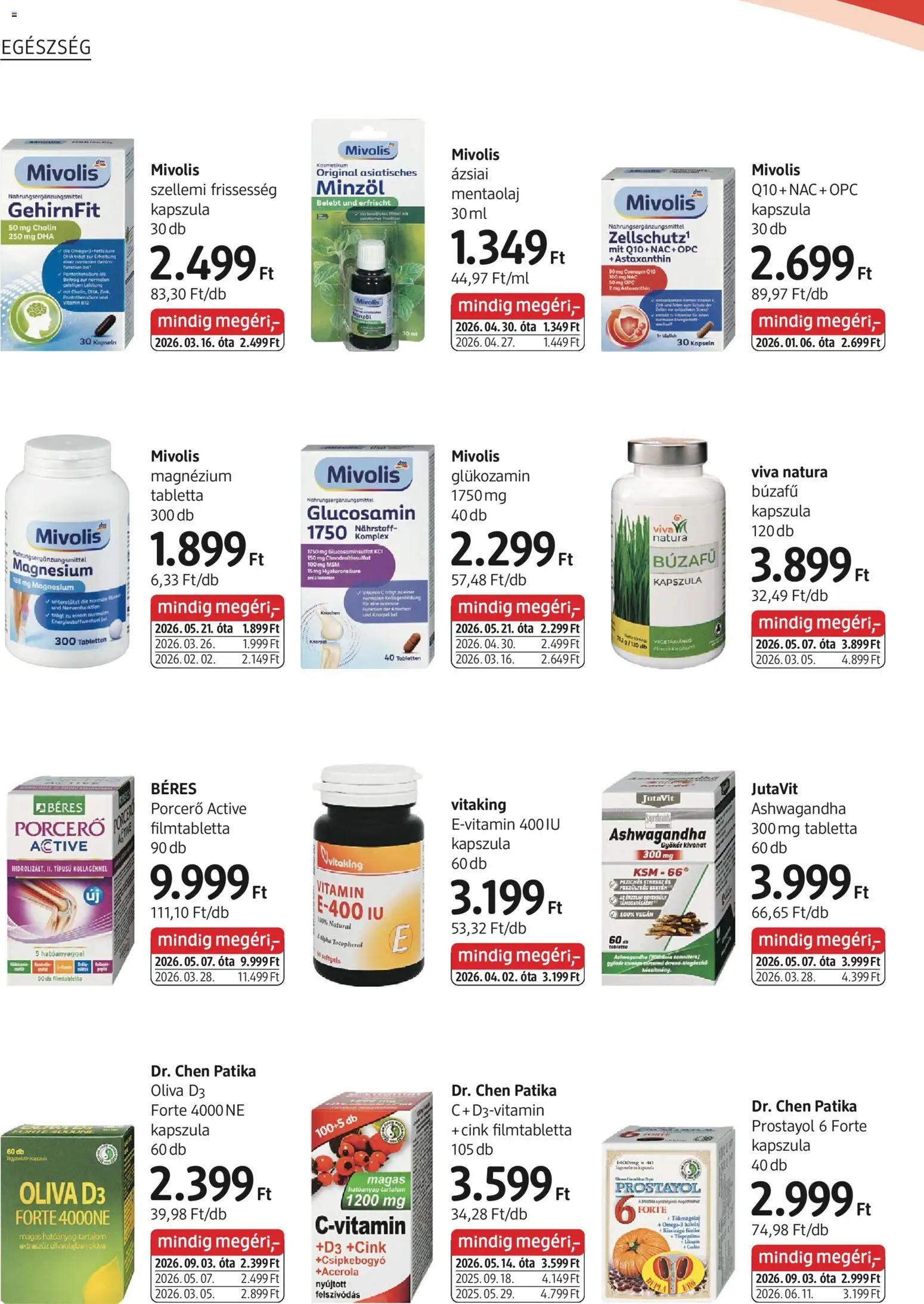DM Drogerie Markt akciós ujság - amely érvényes a következő dátumtól: 2026.09.03. | Oldal: 6 | Termékek: Kapszula, Magnézium, Vitamin, Vitamin c