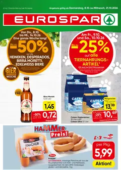Eurospar Flugblatt ab 08.10.2026 gültig