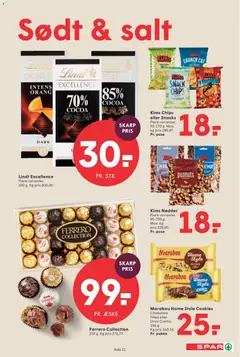 Spar - Tilbudsavis uge 19 gyldig fra 01.05.2026 | Side: 21 | Produkter: Cookies, Peanuts, Salt, Oreo